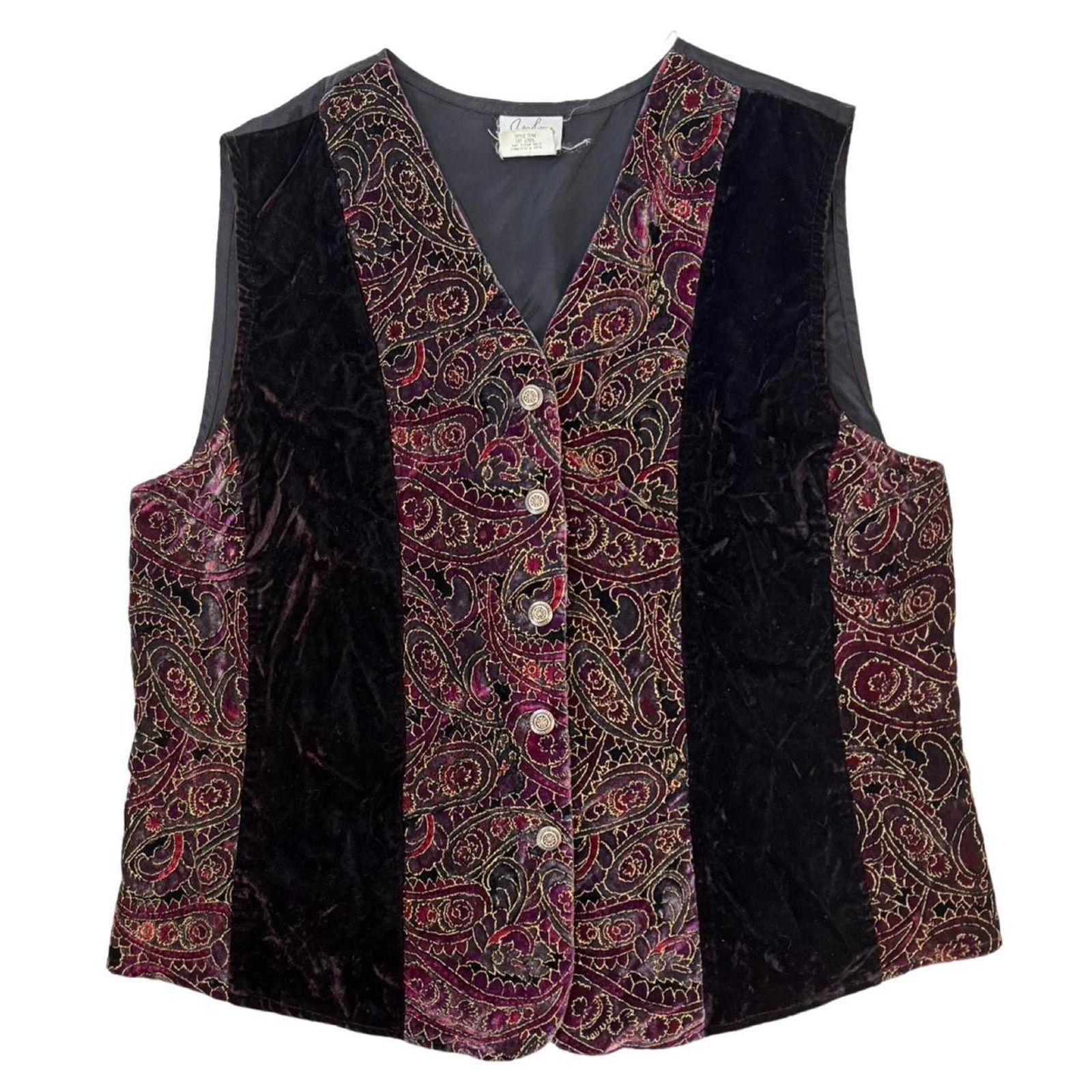 Vintage Y2k vest fairy grunge jaclyn smith witchy patchwork sz L Size L / US 10 / IT 46 - 1 Thumbnail