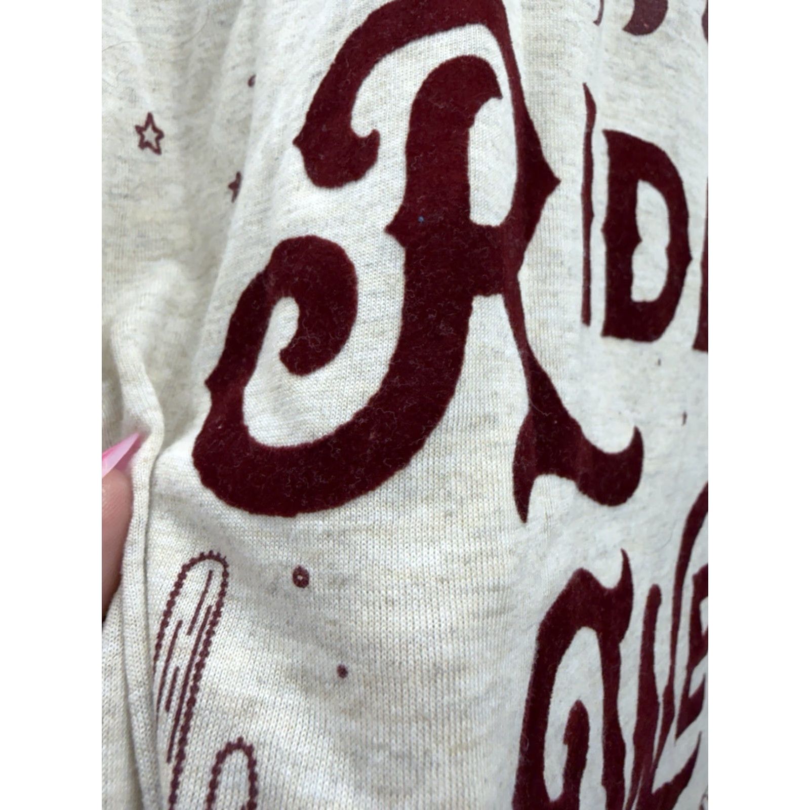 Vintage Terra & Sky Womens Shirt Size 4X Ride Out West Velvet Letters Short Sleeve Brown 4X Shirt Womens Plus Casual Sleeve V-Neck Tea & Sky? Size XXL / US 16-18 / IT 52-54 - 3 Thumbnail