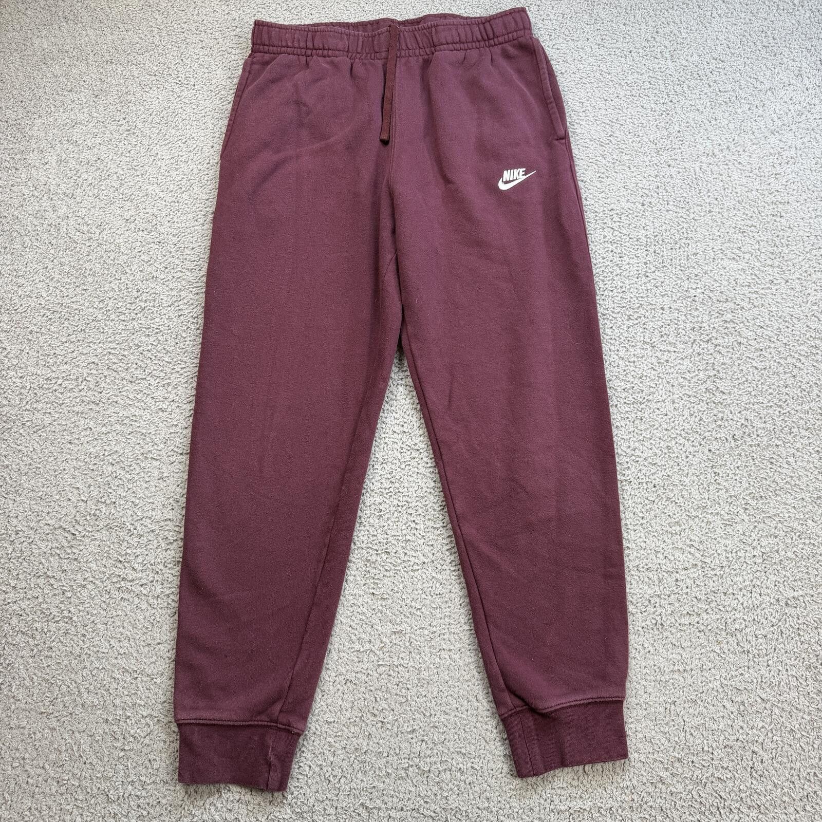Nike Nike Club Fleece Jogger Sweatpants Burgundy Maroon Mens M Size US 32 / EU 48 - 1 Thumbnail