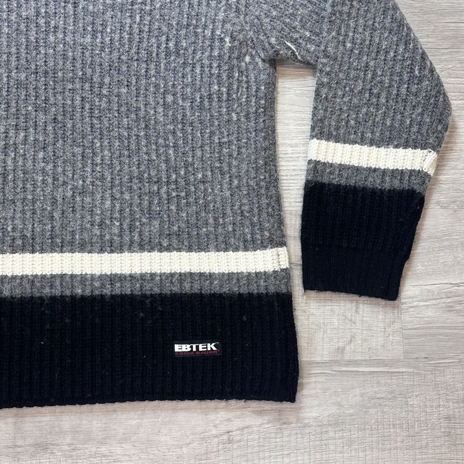 Eddie Bauer Vintage 90s Eddie Bauer EBTEK Knit Sweater Mens Medium Wool Size US M / EU 48-50 / 2 - 3 Thumbnail