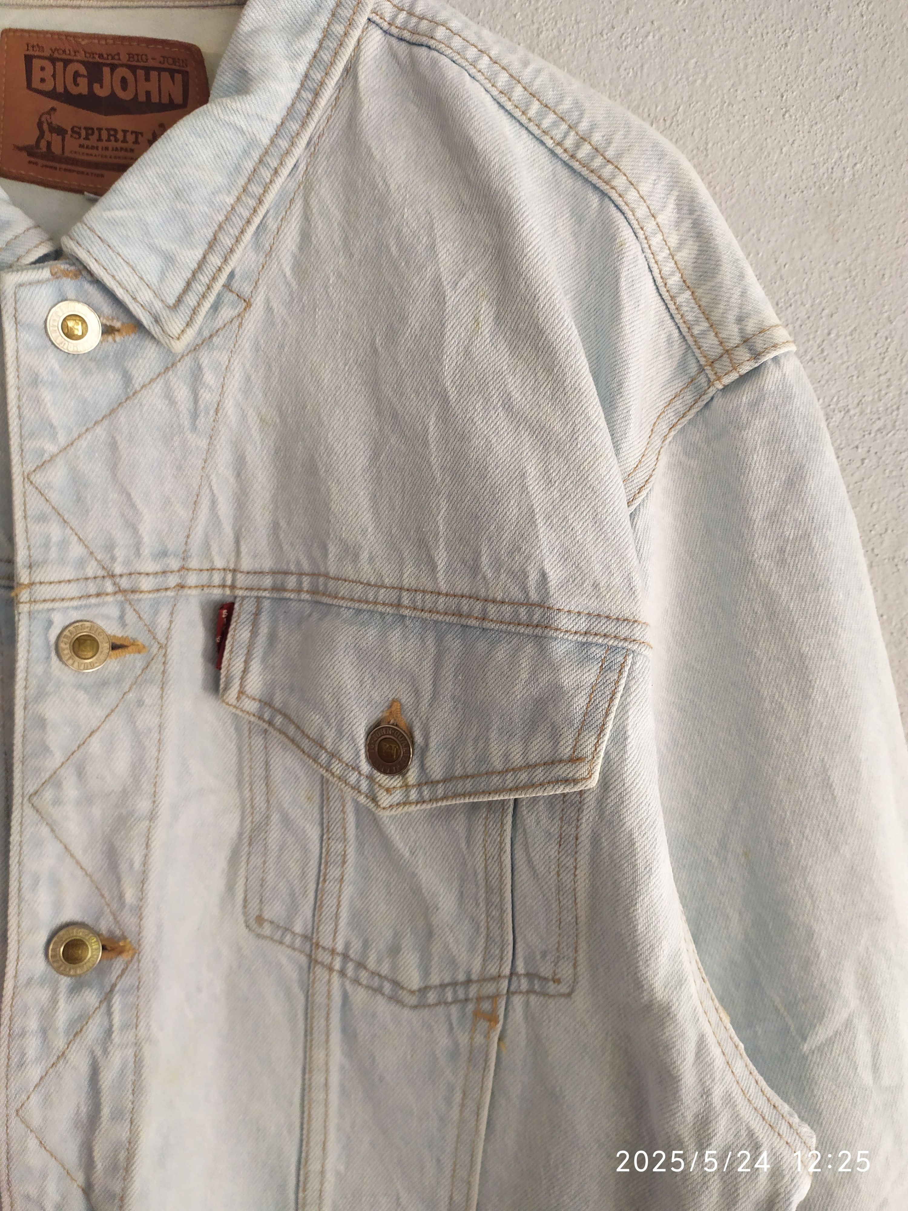 Big John × Vintage Vtg BIG JOHN SPIRIT Denim Jacket Size US L / EU 52-54 / 3 - 4 Thumbnail