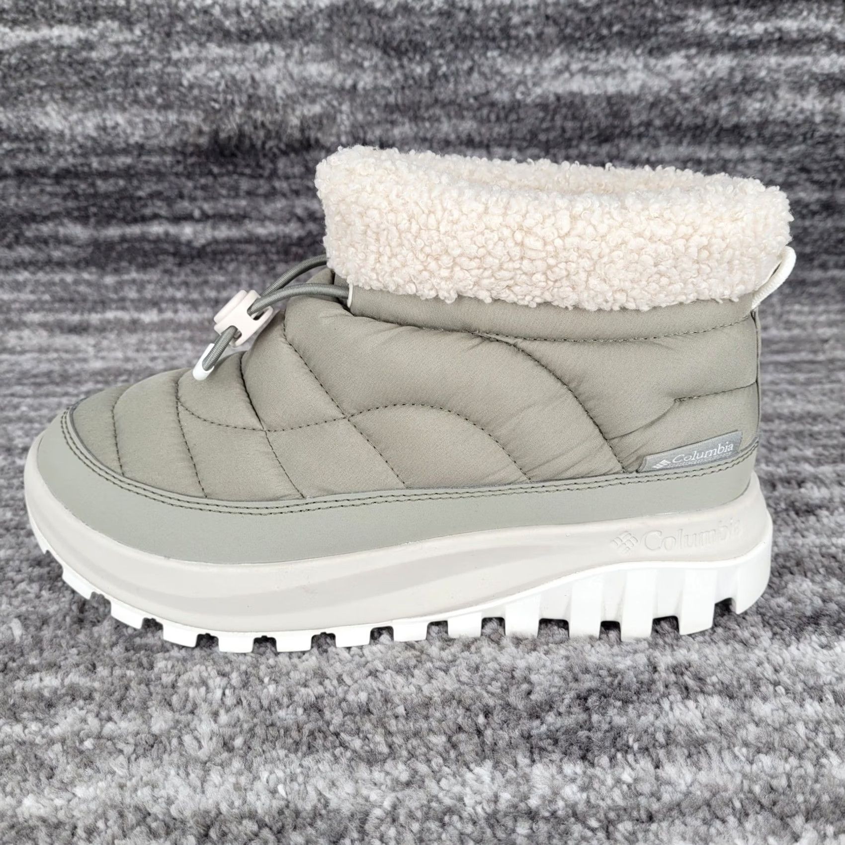 Vintage Columbia Womens Snowtrot Shorty Boots Grey Green Quilted Insulated Winter 7 NEW Size 26" / US 2 / IT 38 - 7 Thumbnail