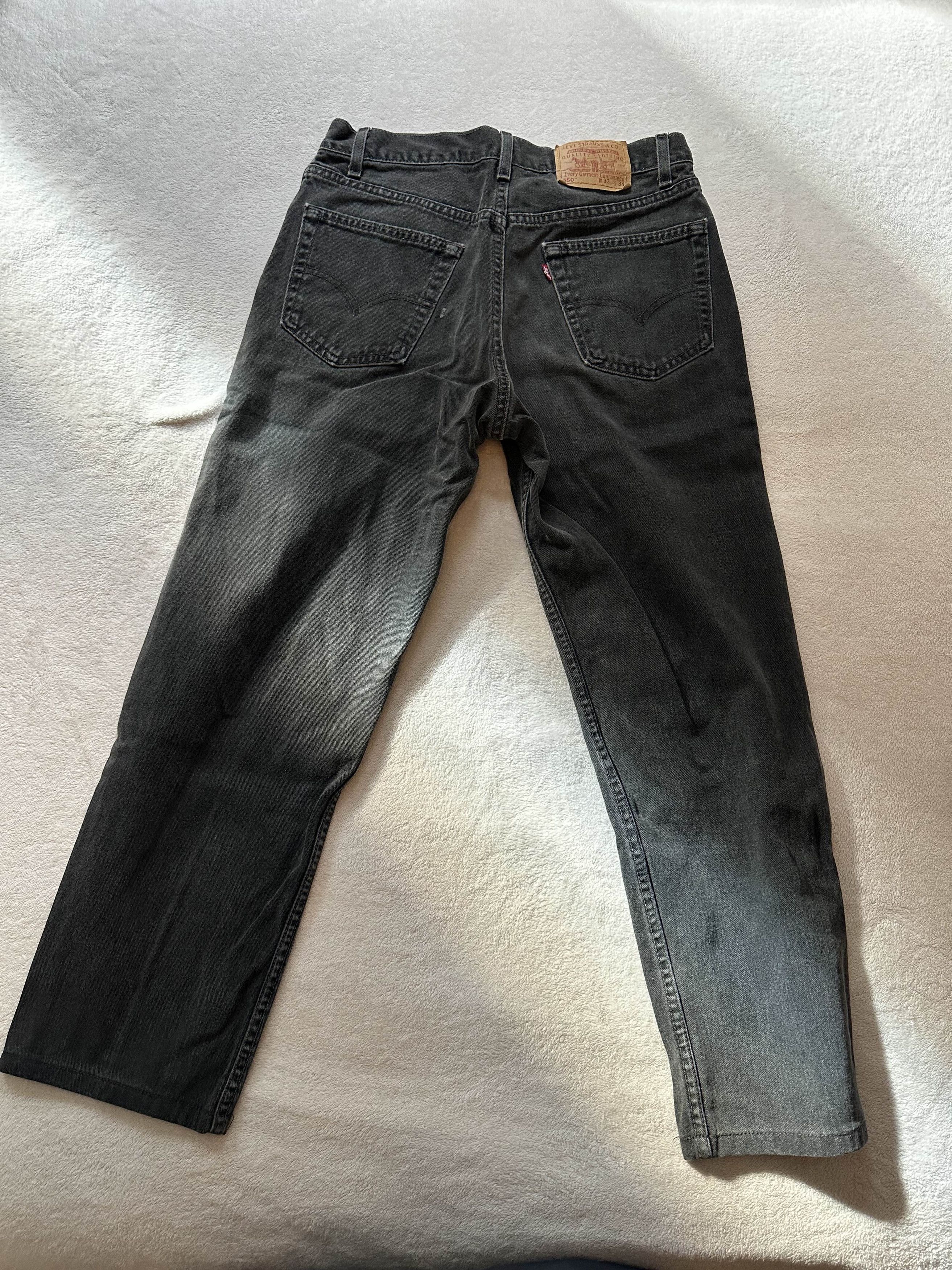 Levi's Vintage Levi's 550 Jeans 32x28 Black Denim Size US 32 / EU 48 - 1 Thumbnail