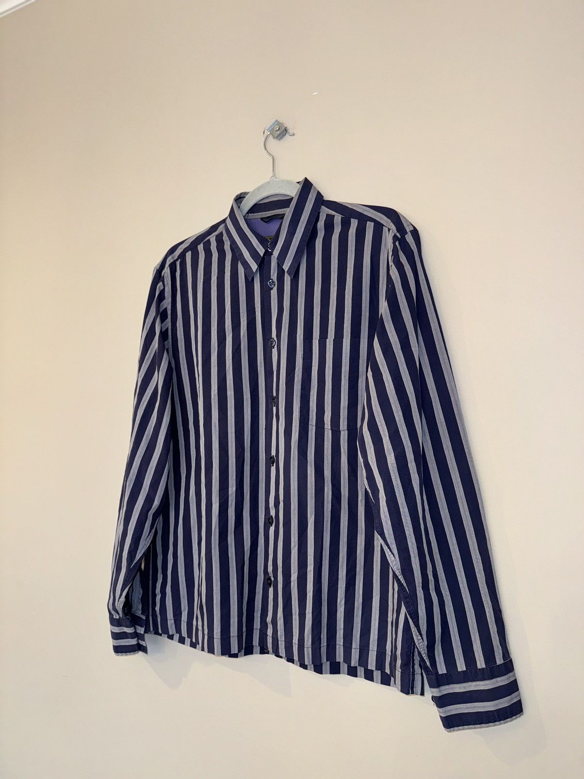Kenzo Kenzo Homme vintage stripped shirt button up rare 90s Size US M / EU 48-50 / 2 - 2 Thumbnail