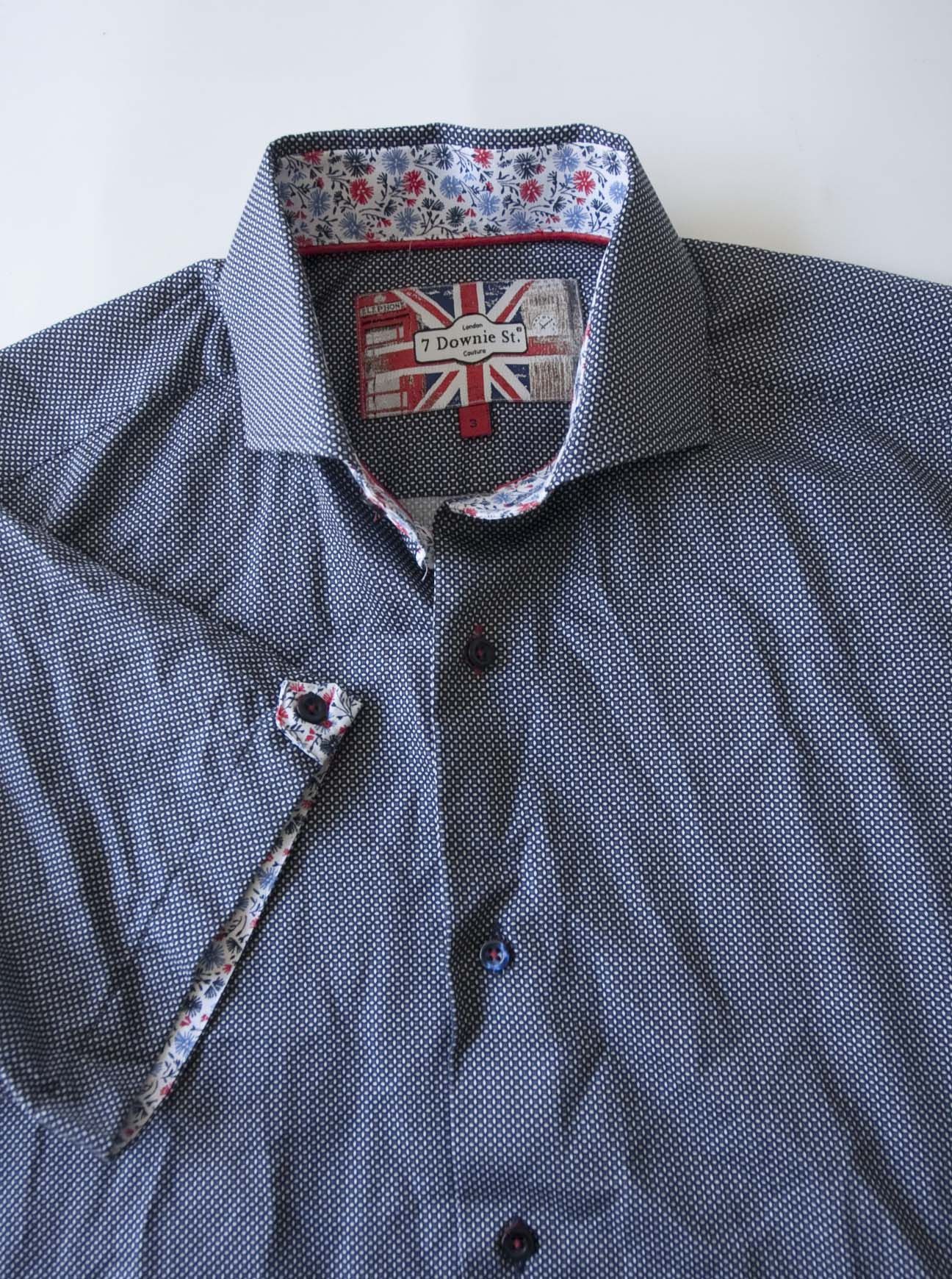Other 7 Downie St. Shirt Short Sleeve Size 3/M Dark Blue Size US M / EU 48-50 / 2 - 1 Thumbnail
