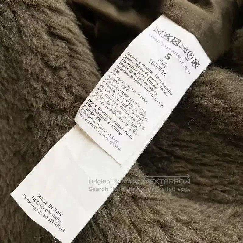 Max Mara MaxMara Cozy Olive Alpaca Wool Coat . Size S / US 4 / IT 40 - 5 Thumbnail