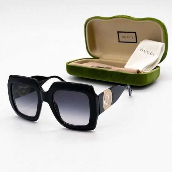 Gucci NEW GUCCI SUNGLASSES GG1022S 001 BLACK WOMEN EYEWEAR GUCCI Size ONE SIZE - 2 Thumbnail