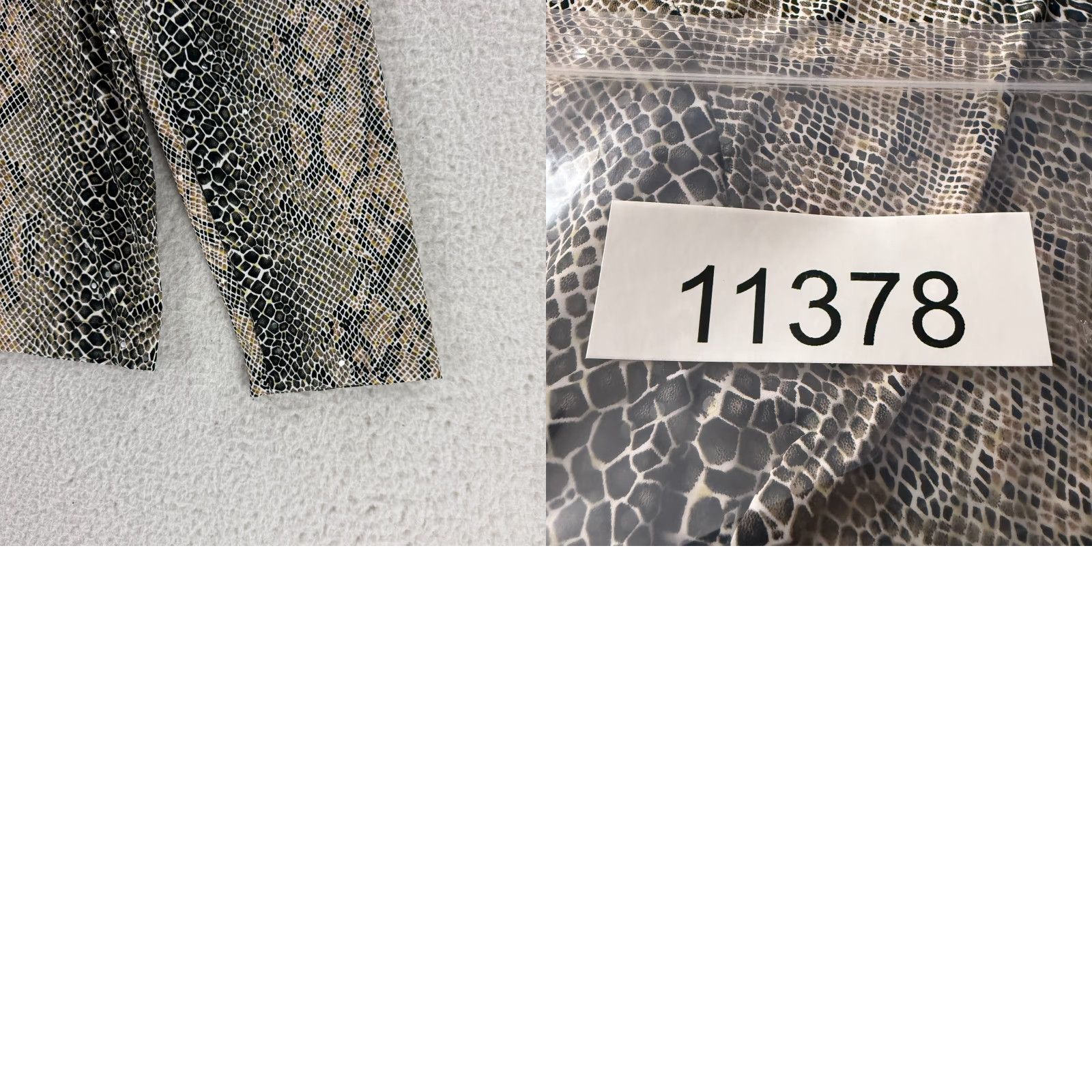 Vintage Exclusively Misook Jacket Womens Medium Brown Black Snakeskin Sequins Full Zip Jacket Size M / US 6-8 / IT 42-44 - 9 Thumbnail