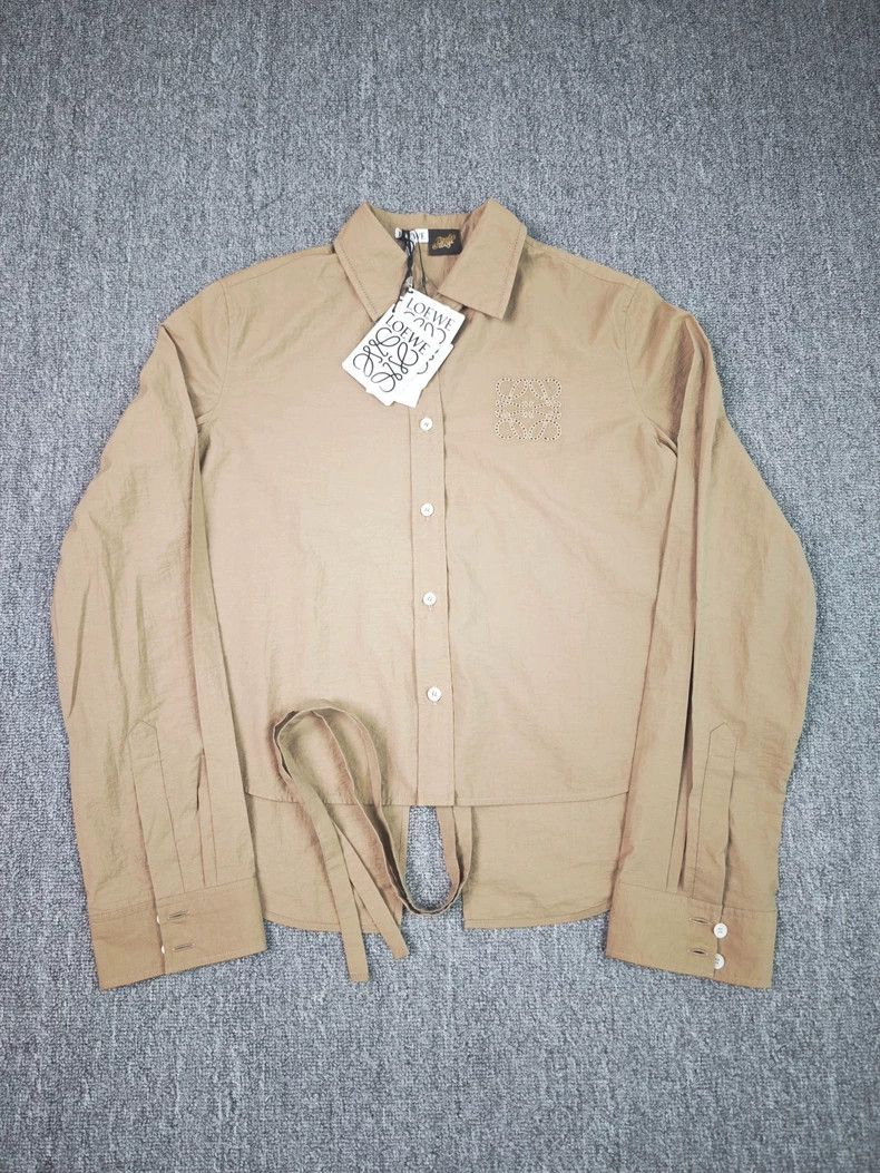 Loewe LOEWE SS24 Logo embroidered loose collar single button lon Size 4XL / US 24-26 - 1 Thumbnail