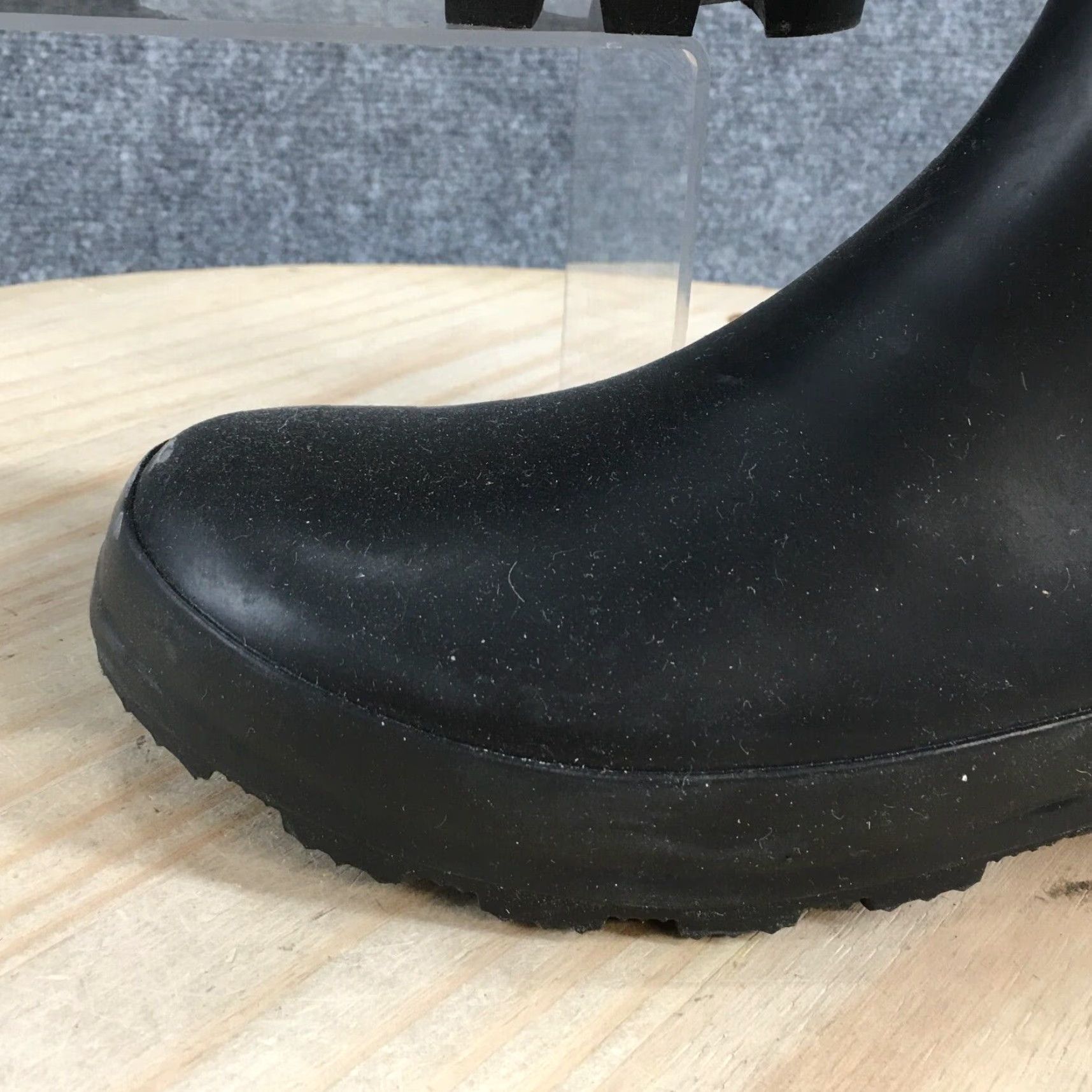 Vintage A New Day Rain Boots Womens 10 Garden Mid Calf Black Rubber Pull On Comfort Boots Size US 10 / IT 40 - 4 Thumbnail