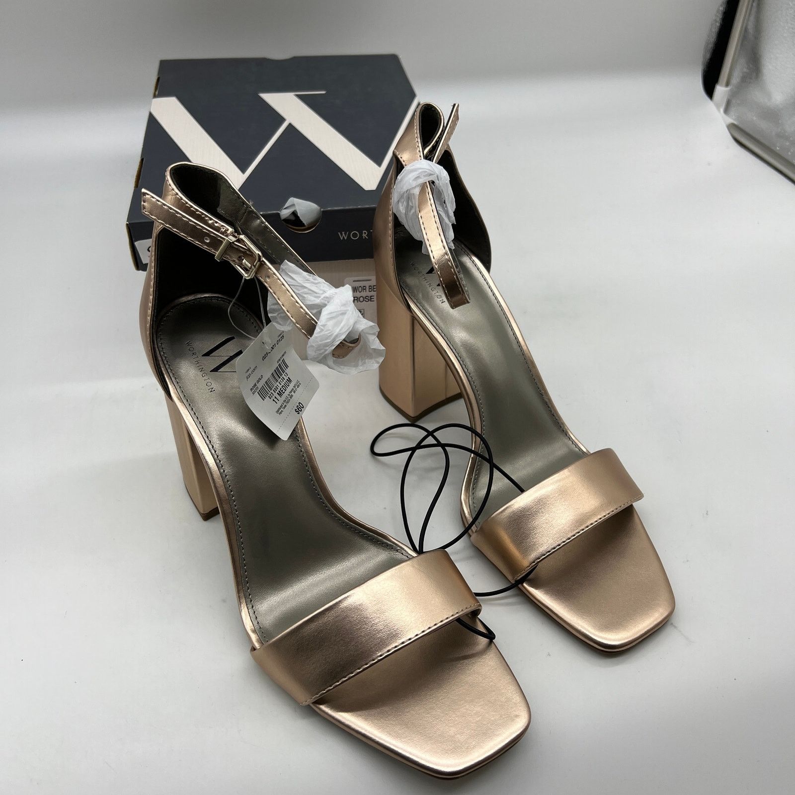 Other Worthington Womens Becklyn Heeled Sandals Rose Gold Size 11M Size US 11 / IT 41 - 2 Thumbnail