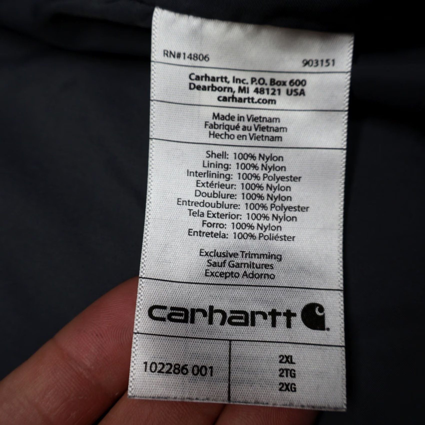 Carhartt VINTAGE Carhartt Gilliam Vest Mens 2XL Black Rain Defender Quilted Work LOGO Size US XXL / EU 58 / 5 - 6 Thumbnail