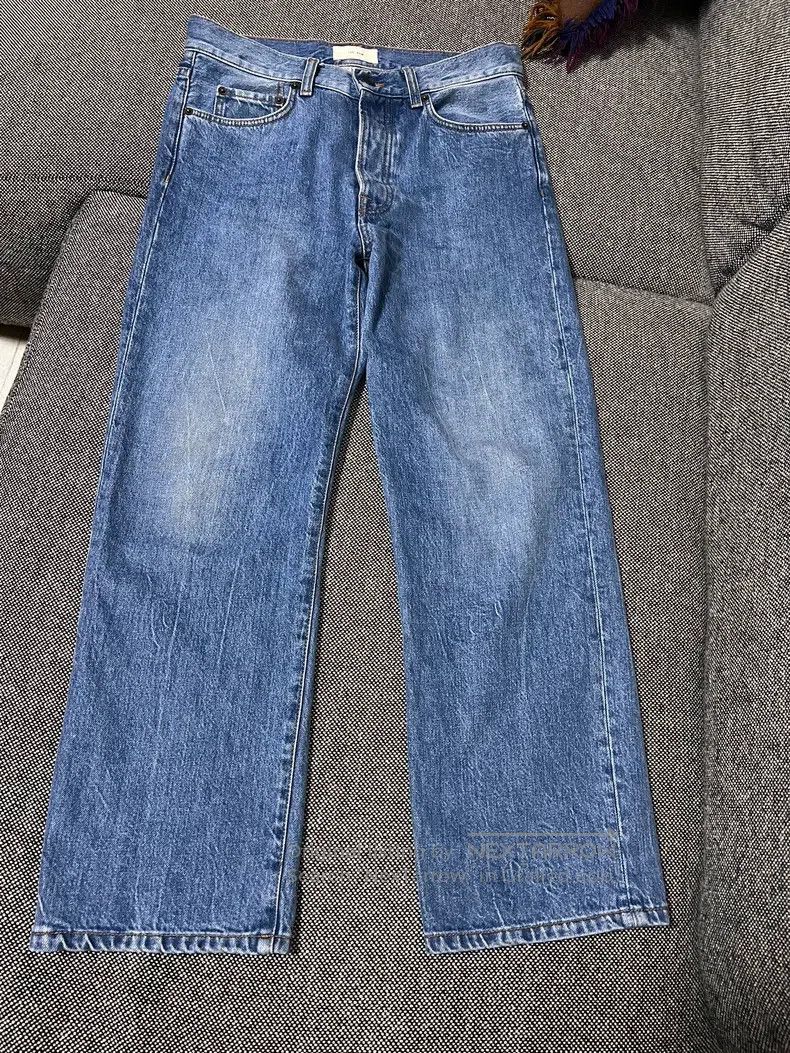 The Row The row size 4 Mid-rise blue washed dark stripe straight le Size 24" / US 00 / IT 34 - 1 Thumbnail