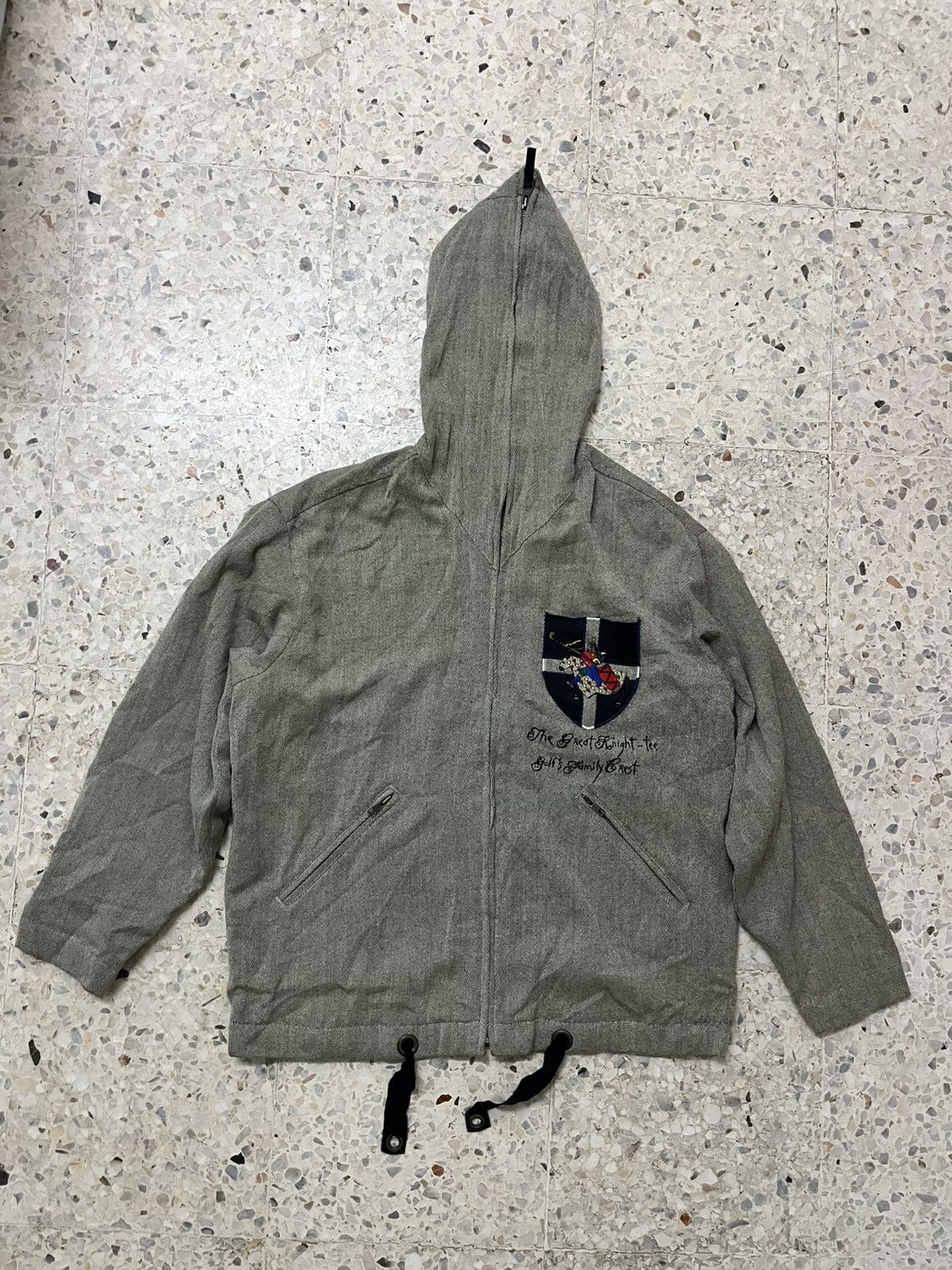 Jean Charles De Castelbajac VINTAGE JCC Castelbajac Sport "Great Knight" Wool Hoodie Size US XL / EU 56 / 4 - 6 Thumbnail