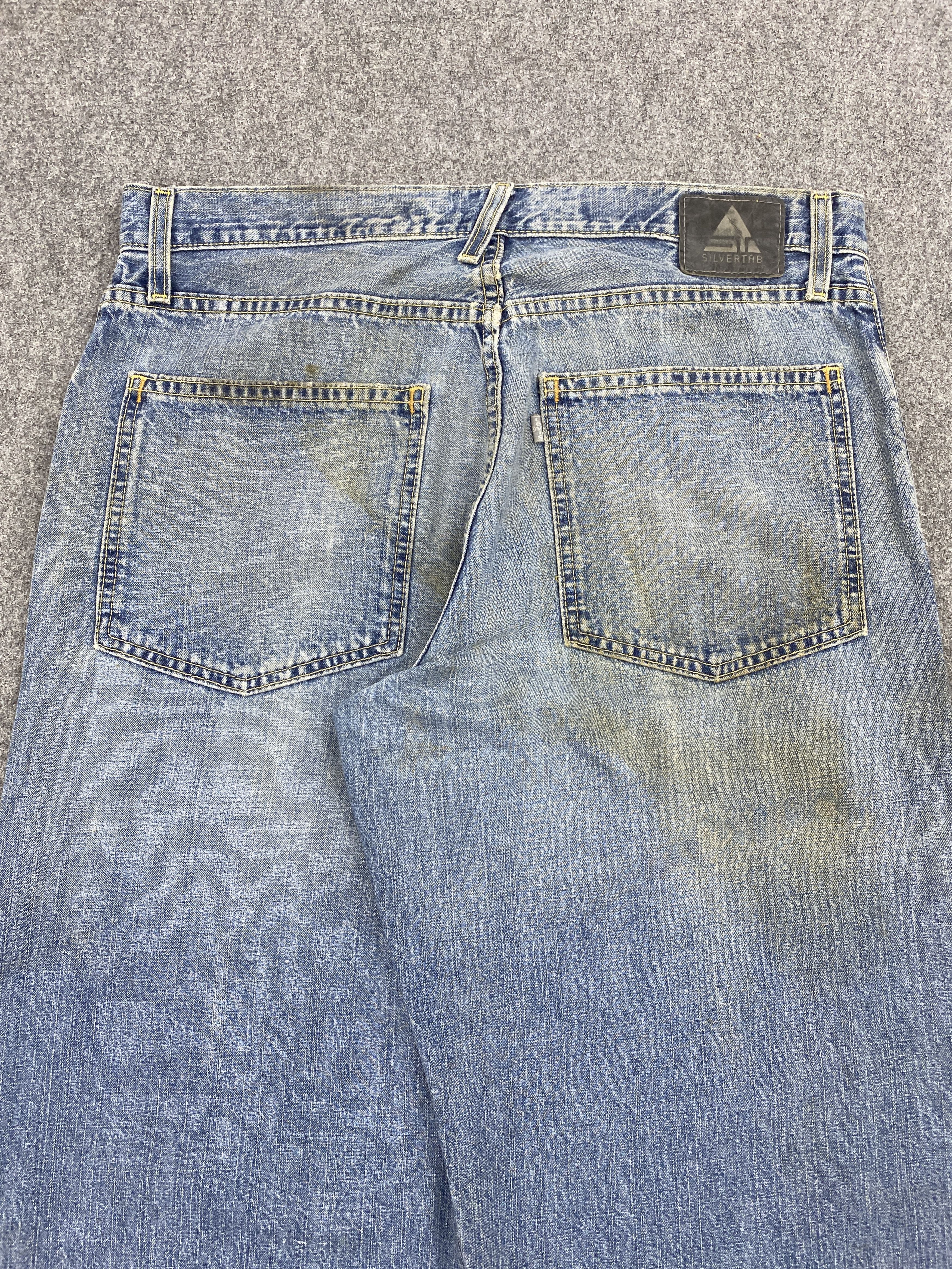 Levi's × Vintage Vintage Levis Silvertab Dirty Jeans Size US 35 - 4 Thumbnail