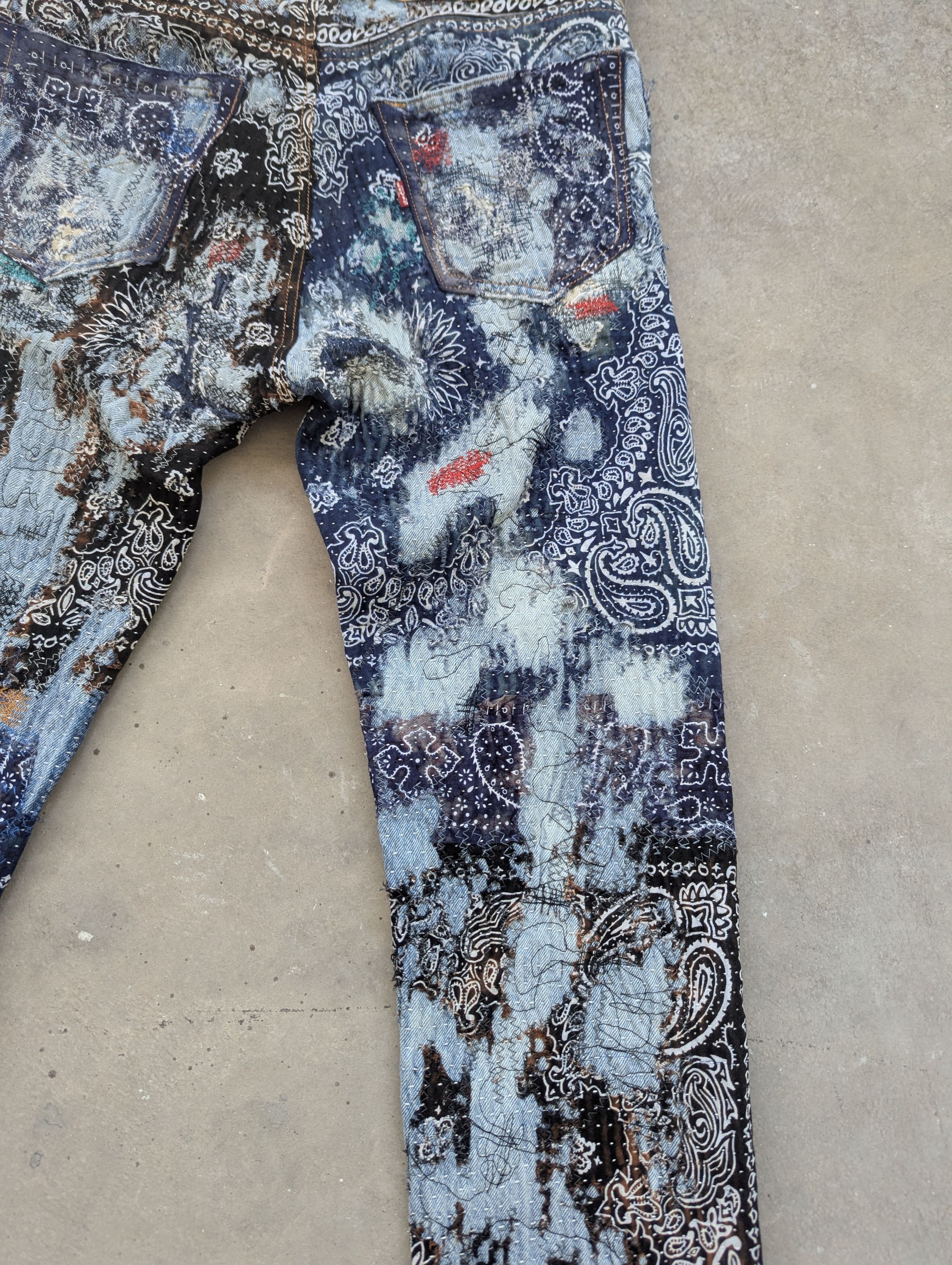 Levi's VintageVintage Levis 501 Inspired Proleta Re Art Custom Made Size US 31 - 16 Thumbnail