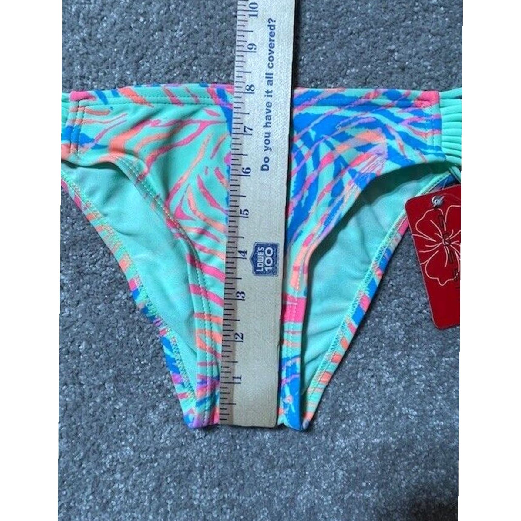 Swims Gossip Bikini Swim Bottom Medium M Green Zebra Print Pastel Neon Retro Y2K Festival Beach Resort Women's Swimwear Size 32" / US 10 / IT 46 - 5 Thumbnail