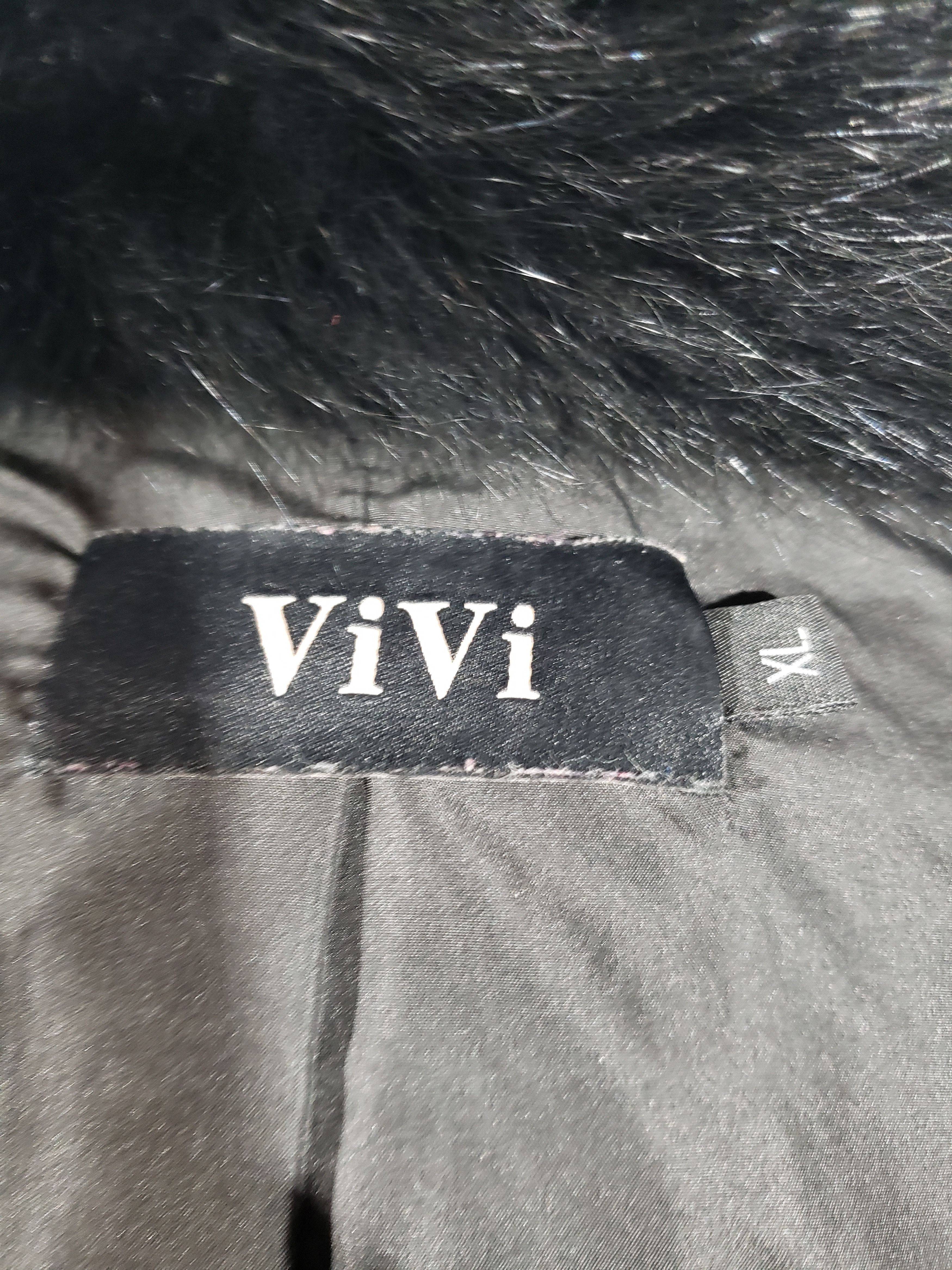 Other Black women's leather jacket with fur sleeves. Size M / US 6-8 / IT 42-44 - 11 Thumbnail