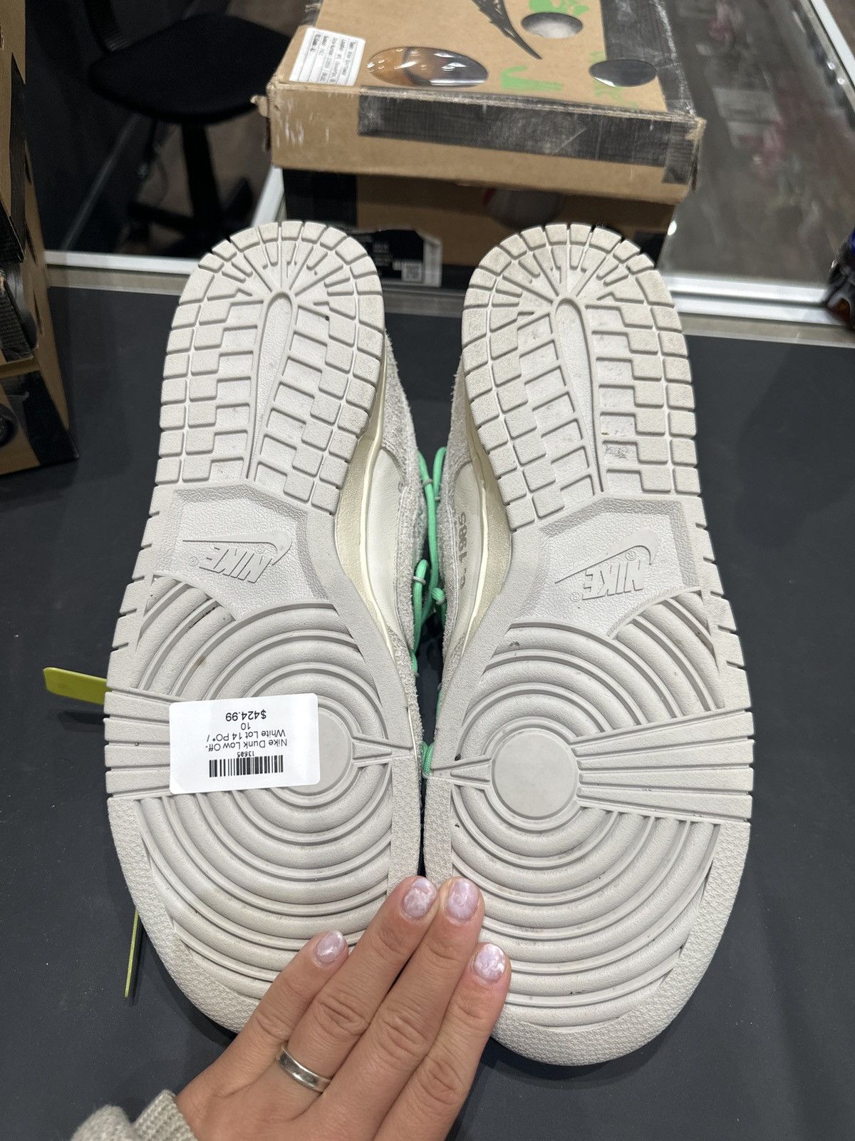 Nike × Off-White Nike Off-White Dunk Low Lot 14 Size US 10 / EU 43 - 5 Thumbnail