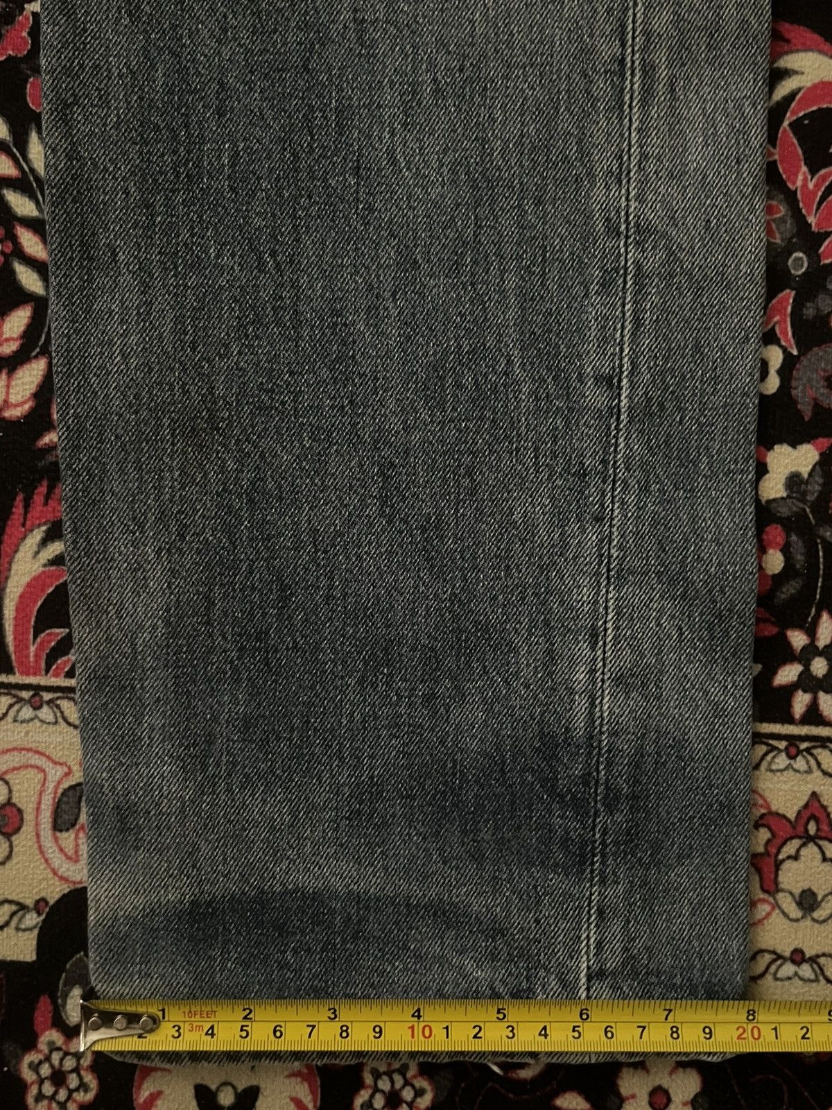 Levi's ⚡️Vintage⚡️90s Levi’s 501 Blue Wash Buttonfly Distressed Jeans Size US 33 - 20 Thumbnail