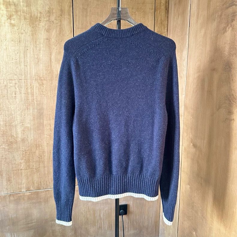 Dior Dior Dark blue embroidered letter knitted sweater Size US S / EU 44-46 / 1 - 2 Thumbnail