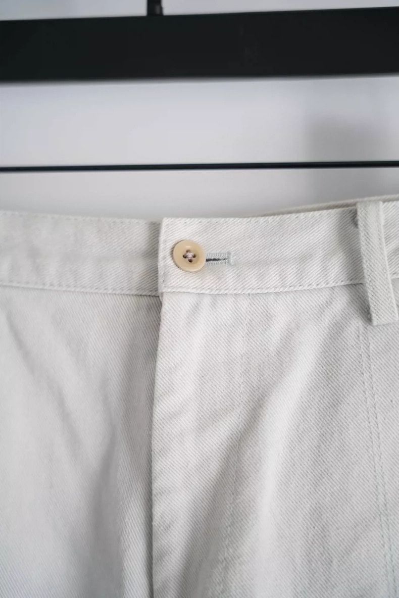 Yohji Yamamoto Yohji Yamamoto Yohji Yamamoto Gray White Cropped Pants Size US 40 / EU 56 - 3 Thumbnail