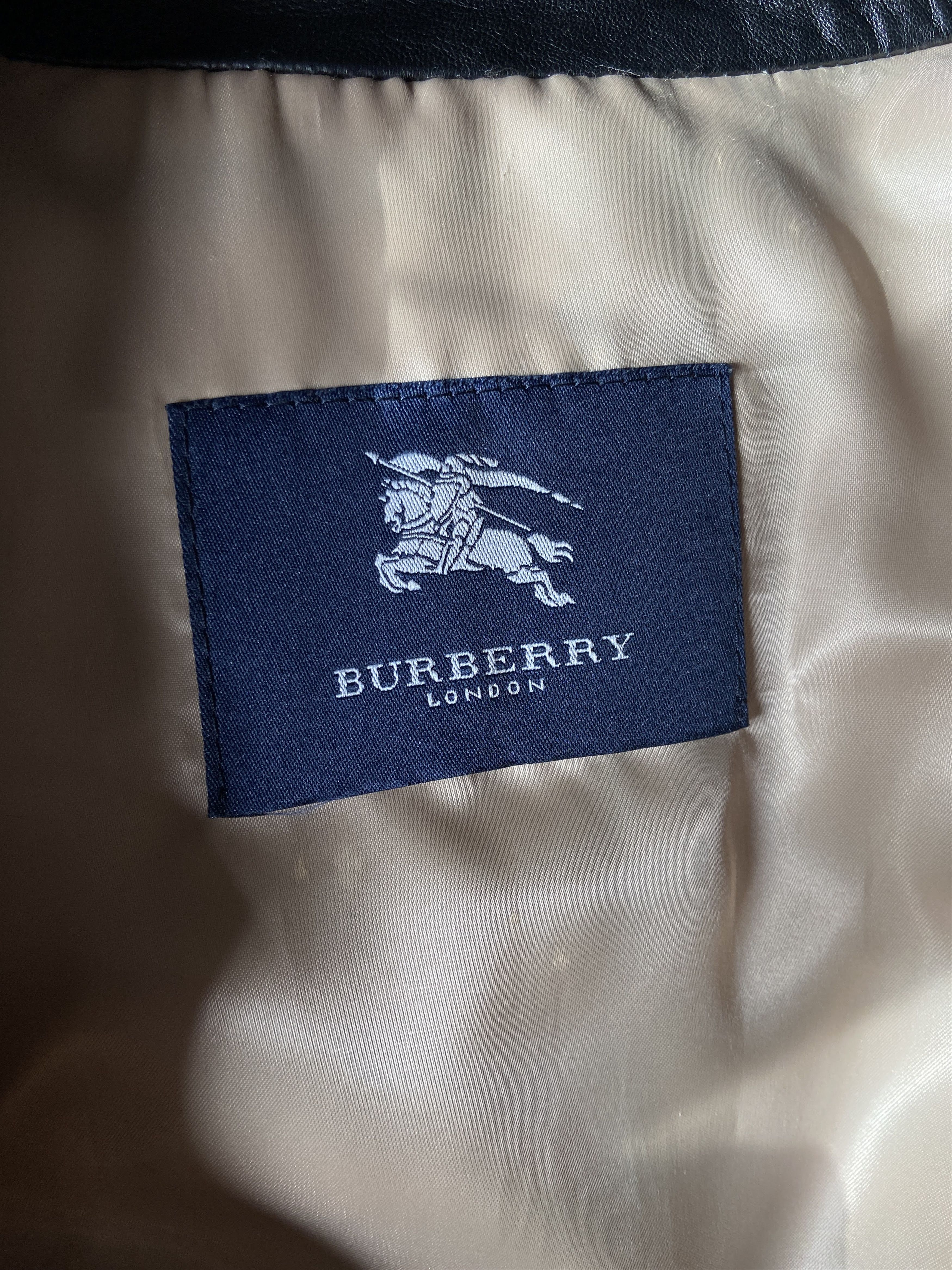 Burberry Burberry London - Lambskin Leather Trench Coat Size US L / EU 52-54 / 3 - 9 Thumbnail