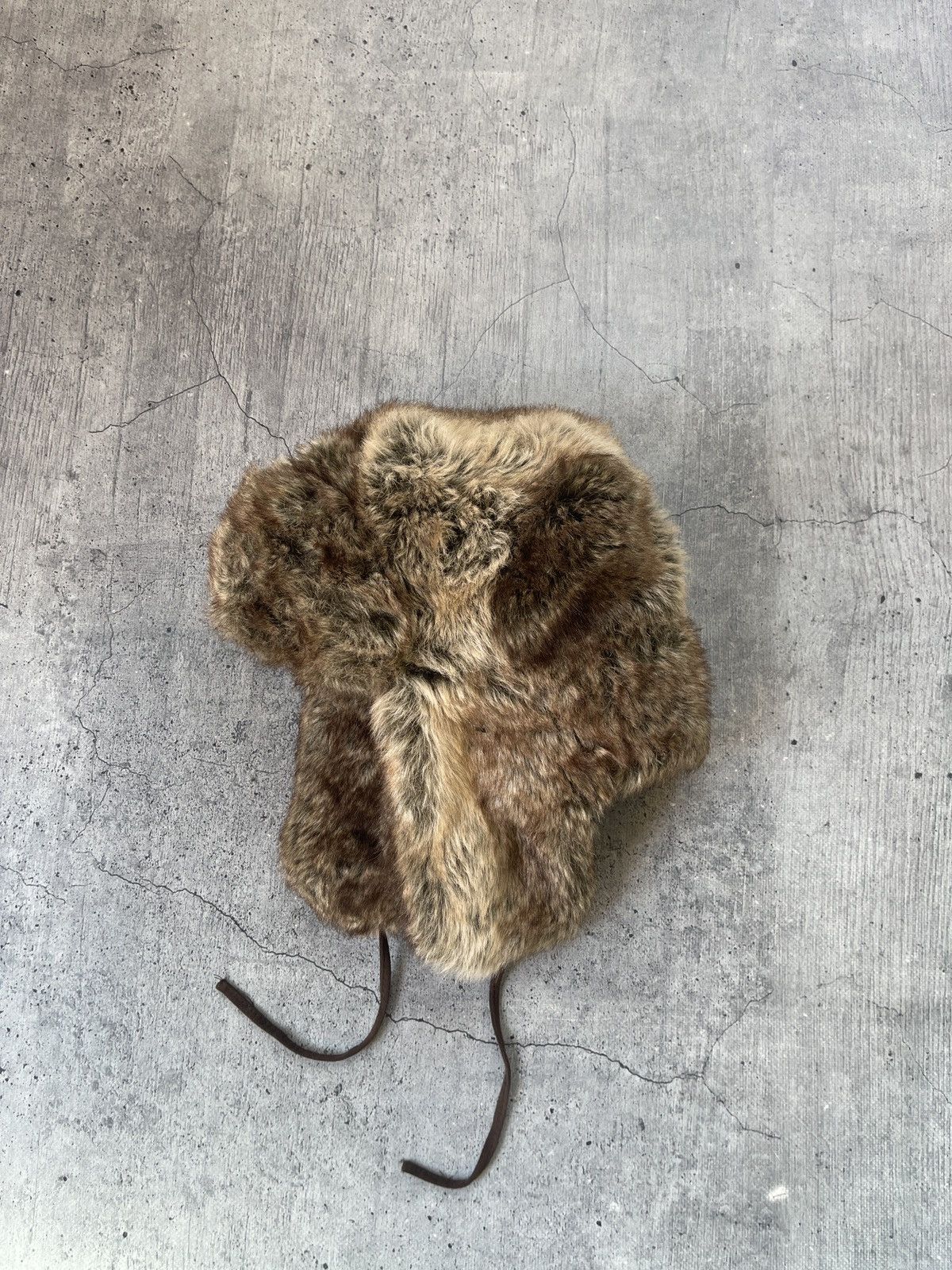 Japanese Brand × Vintage Y2K Faux Fur Ushanka Vintage Fuzzy Warm Trapper Hat Size ONE SIZE - 1 Thumbnail