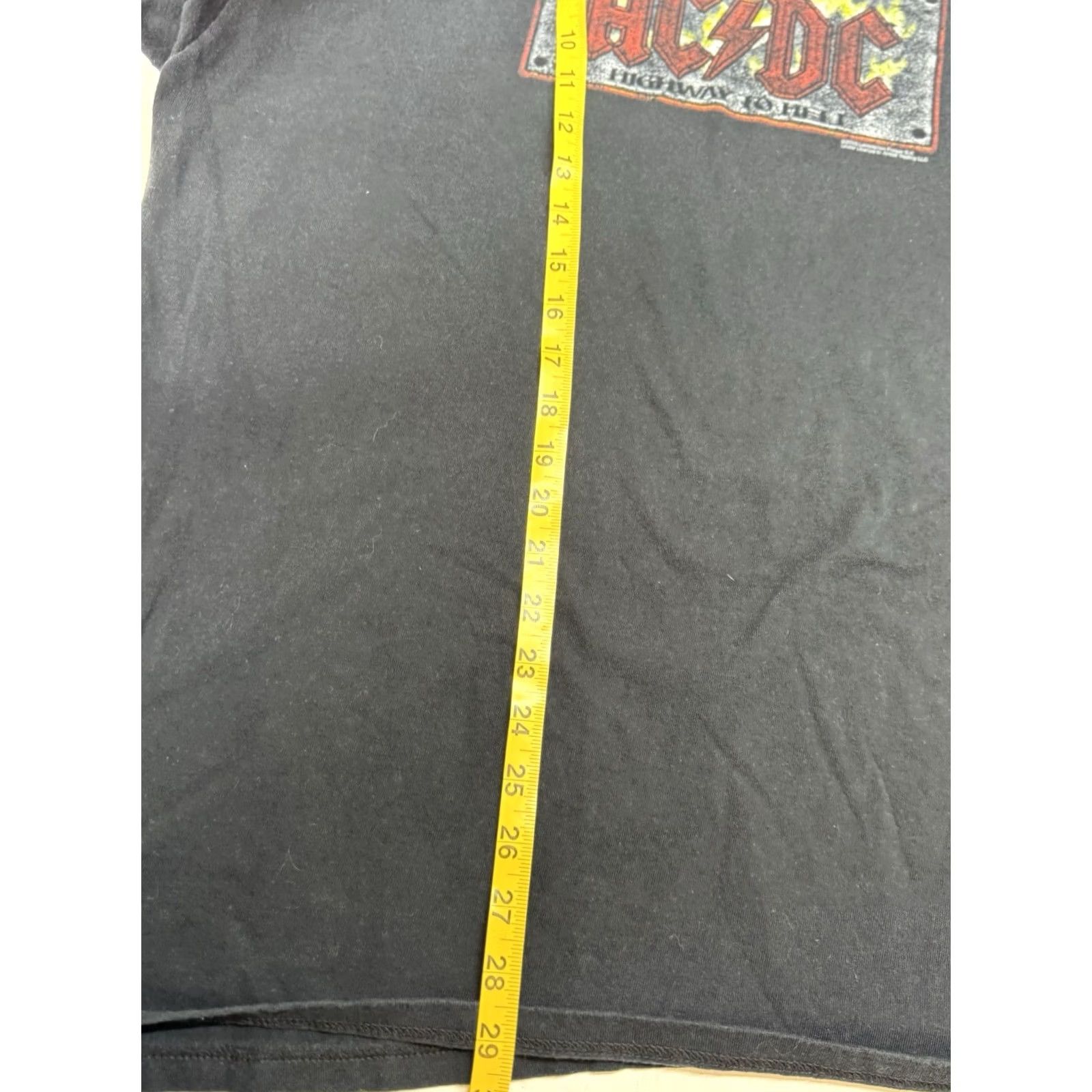 Anvil VINTAGE AC/DC Highway To Hell Graphic Short Sleeve Shirt Mens XL Black Cotton Crew Neck Rock 80s Band Y2K Mens XL Shirts Size US L / EU 52-54 / 3 - 5 Thumbnail