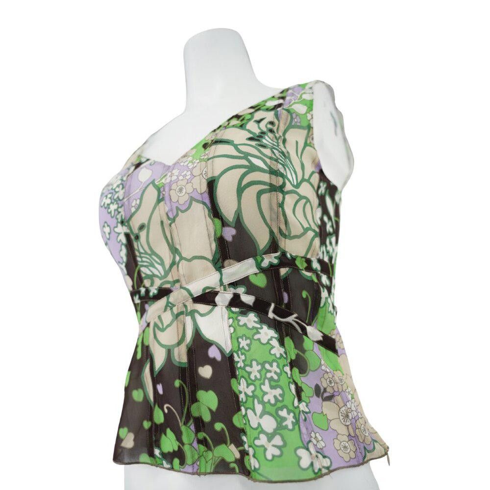 Designer Ectetera Tie Waist Floral Tank Size 0/XS Size XS / US 0-2 / IT 36-38 - 4 Thumbnail