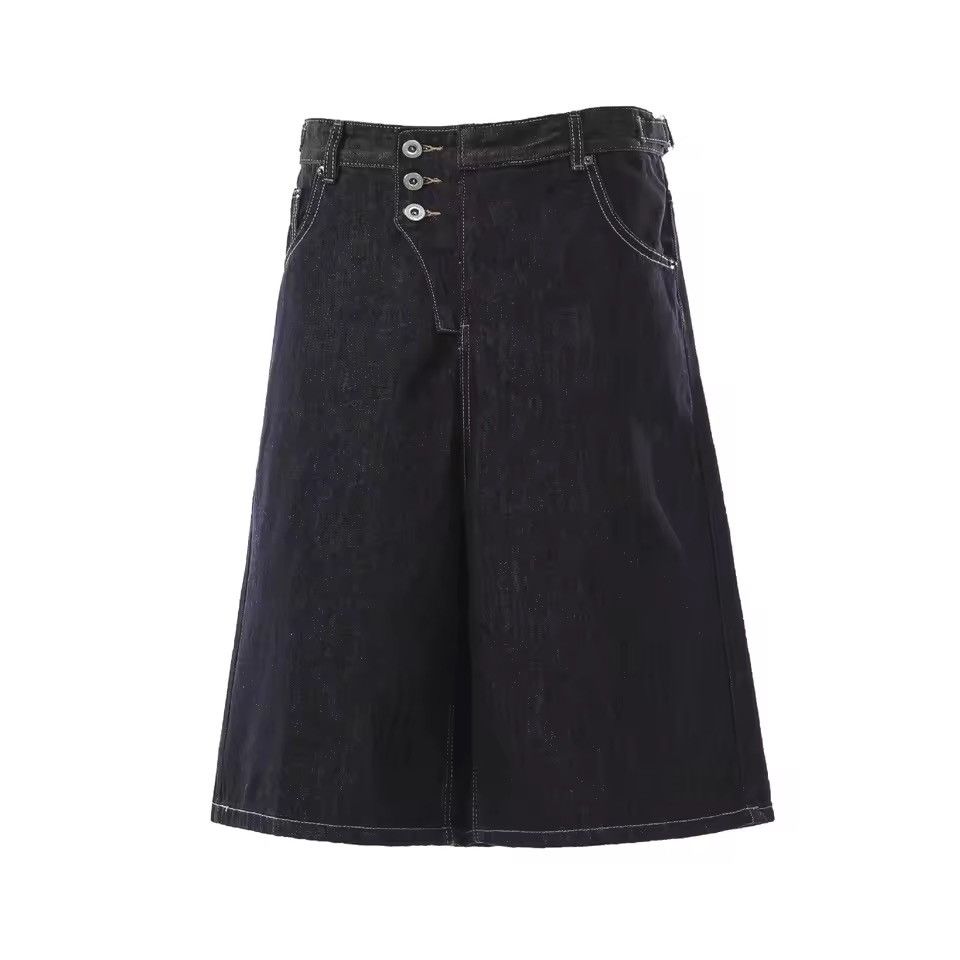 Jean Streetwear Baggy Basic Wide Leg Jorts Shorts Size US 31 - 2 Thumbnail