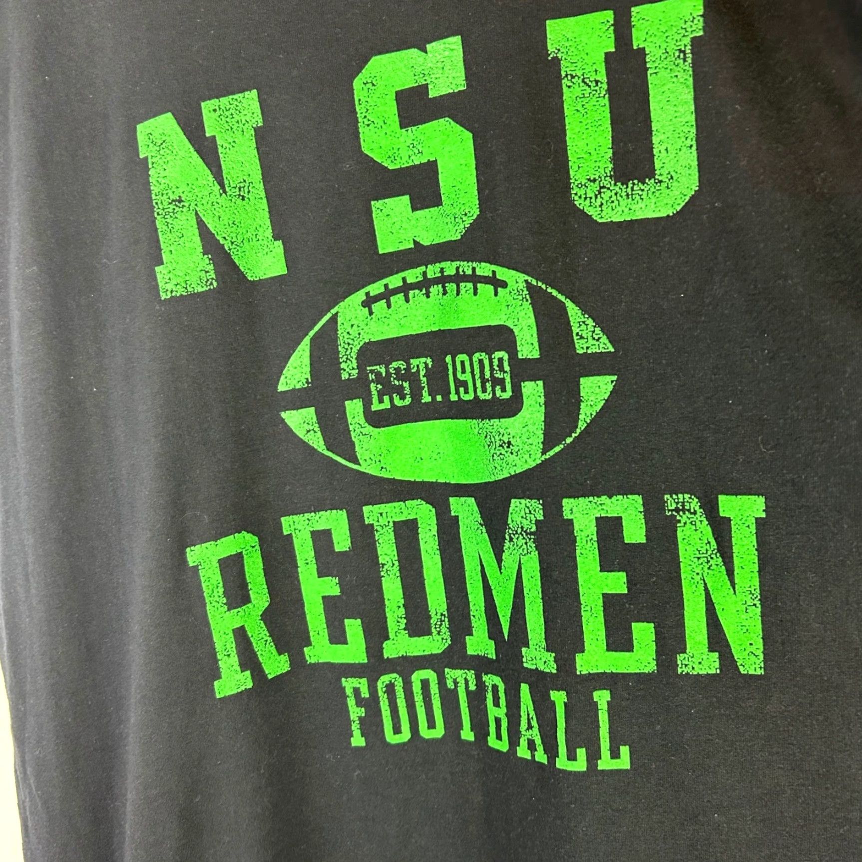 Soffe VTG NSU Northeastern State Redmen Soffe Muscle Tee Mens XXL Black Football Shirt Size US XXL / EU 58 / 5 - 2 Thumbnail