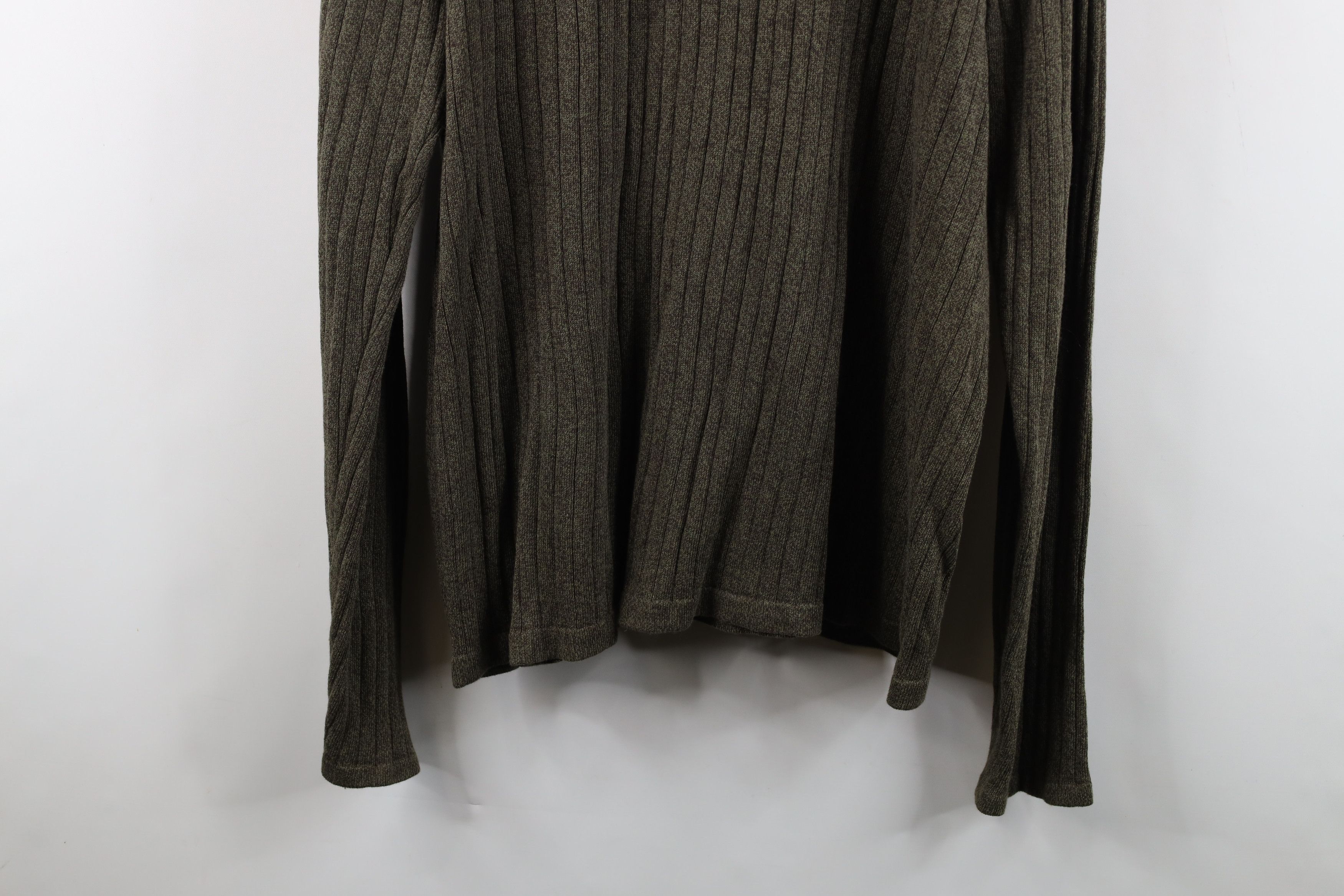 Vintage Vintage 90s Y2K Streetwear Ribbed Knit Mock Neck Sweater Size US XL / EU 56 / 4 - 11 Thumbnail