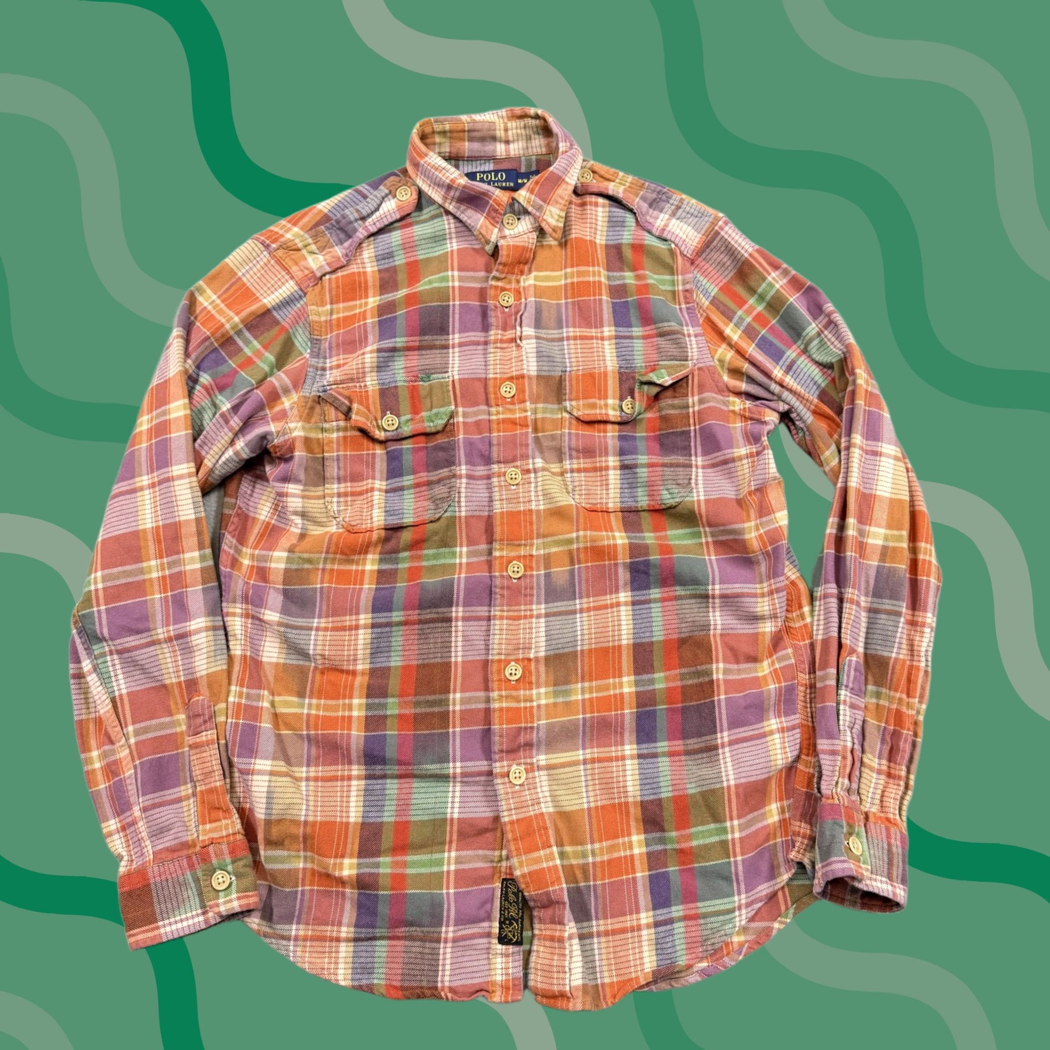 Polo Ralph Lauren Polo Ralph Lauren Shirt Mens M Multicolor Plaid Long Sleeve Button Up Size US M / EU 48-50 / 2 - 1 Thumbnail