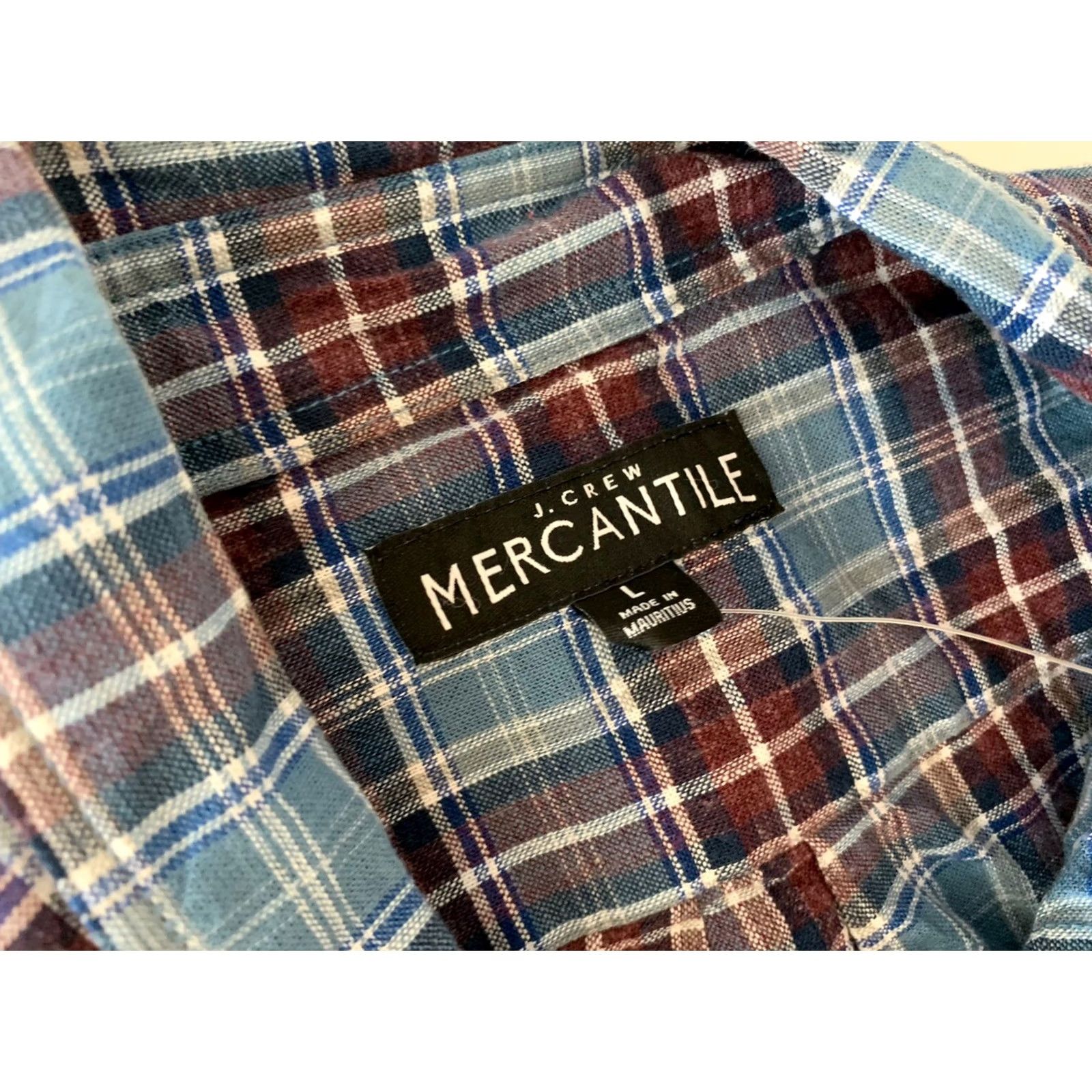 J.Crew J.CREW Shirt Button-Up Plaid Long Sleeve Men Large Blue Size US L / EU 52-54 / 3 - 2 Thumbnail