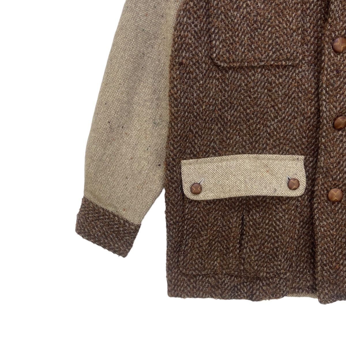 Japanese Brand × Vintage Vintage Japanese Brand Patchwork Rework Wool Jacket Size US S / EU 44-46 / 1 - 5 Thumbnail