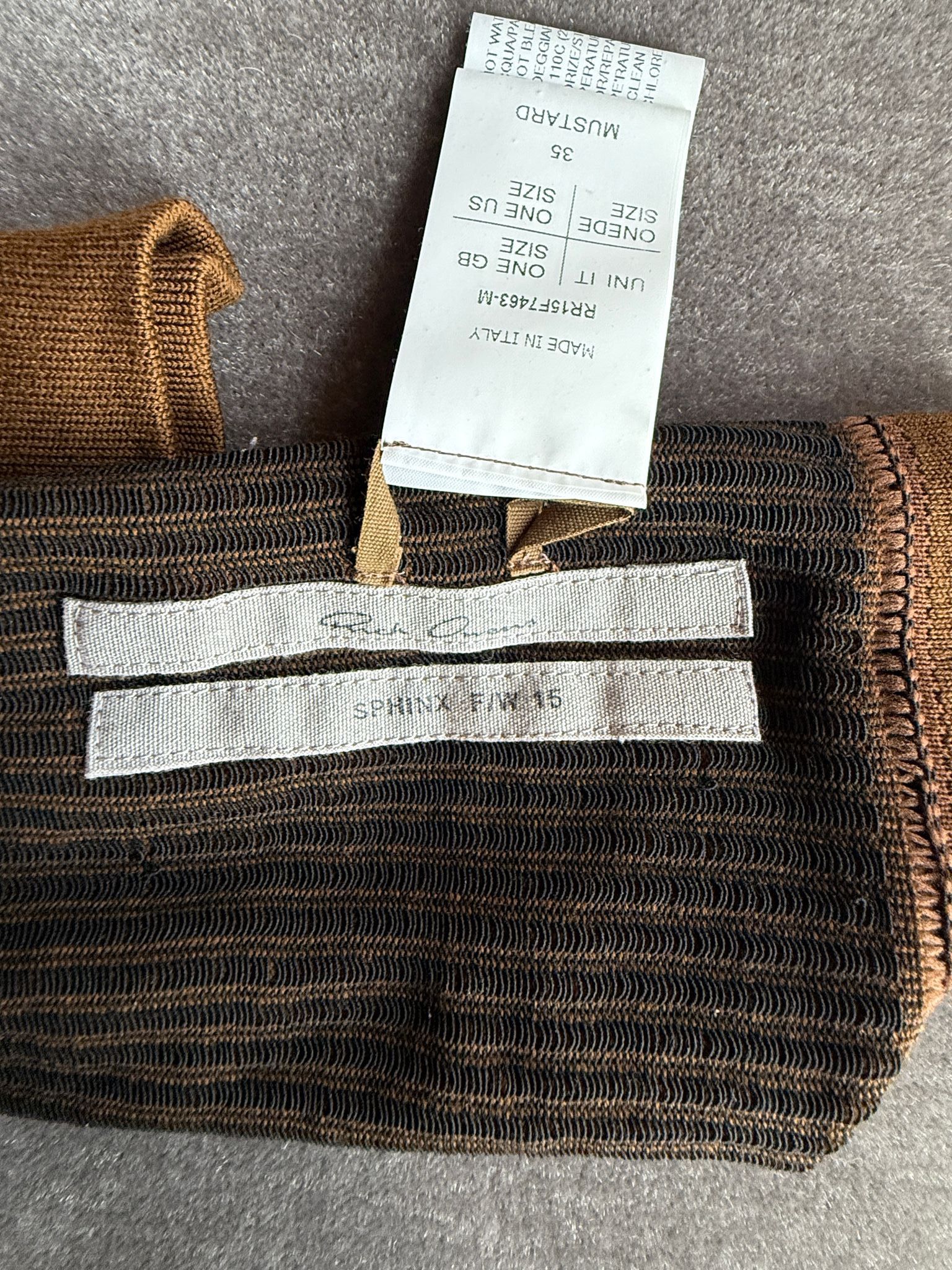 Rick Owens Drkshdw Rick Owens DRKSHDW Mustard Arm Warmers Size ONE SIZE - 3 Thumbnail