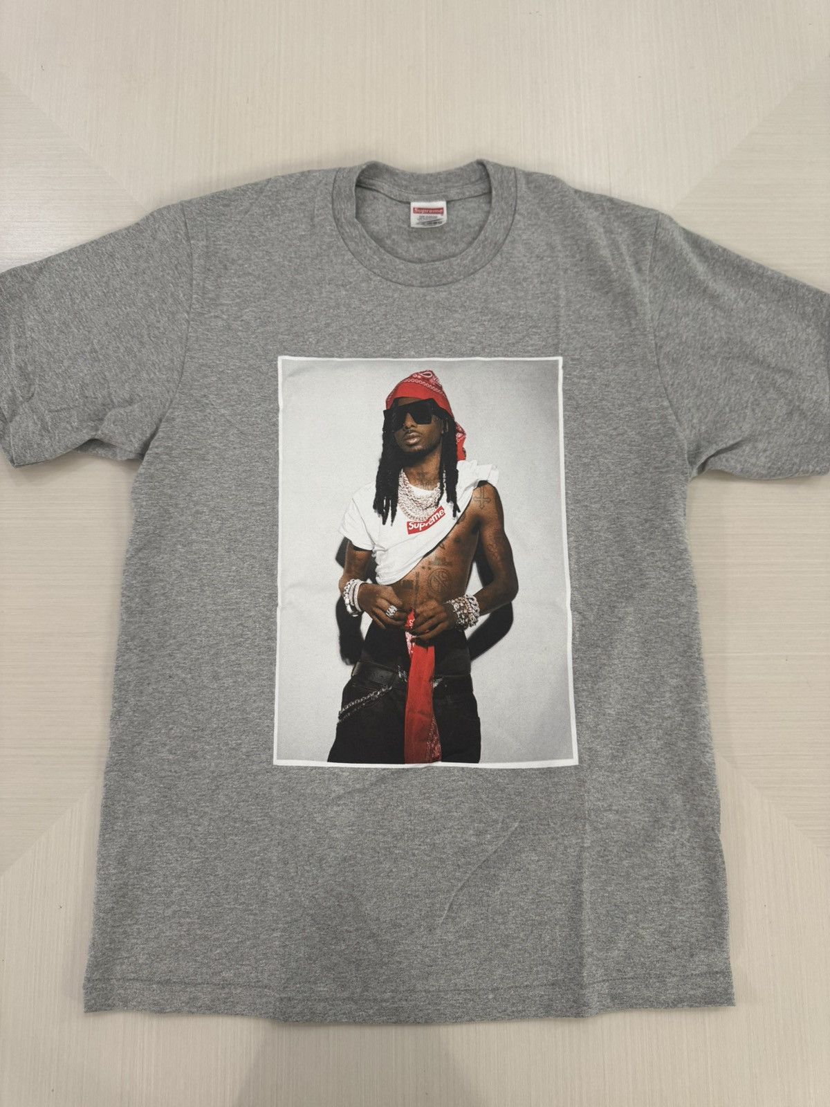 Supreme Supreme x Playboi Carti T-Shirt Heather Grey | Grailed