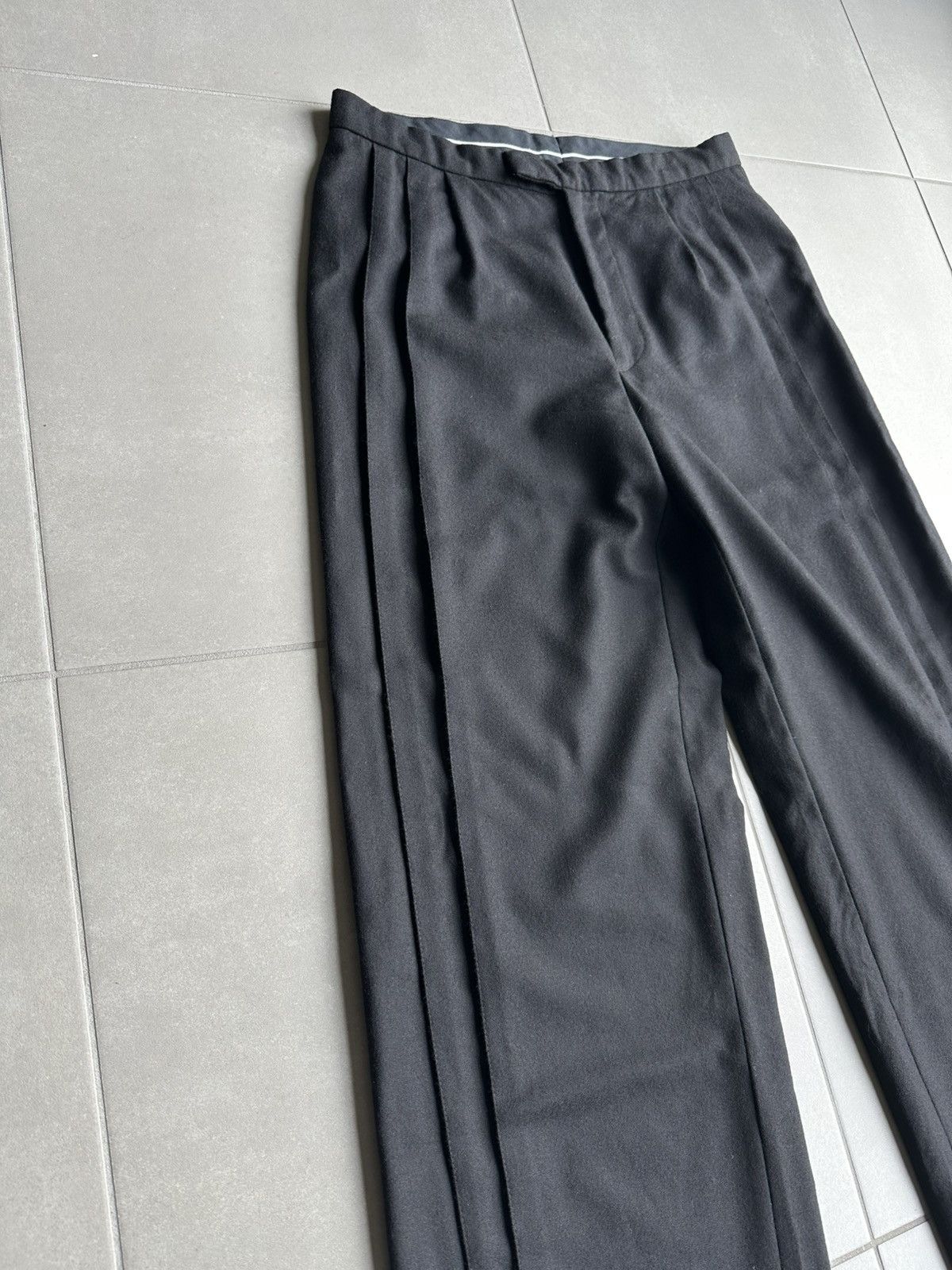 Raf Simons Raf Simons AW2000 “confusion” pleated wide trousers Size US 30 / EU 46 - 10 Thumbnail