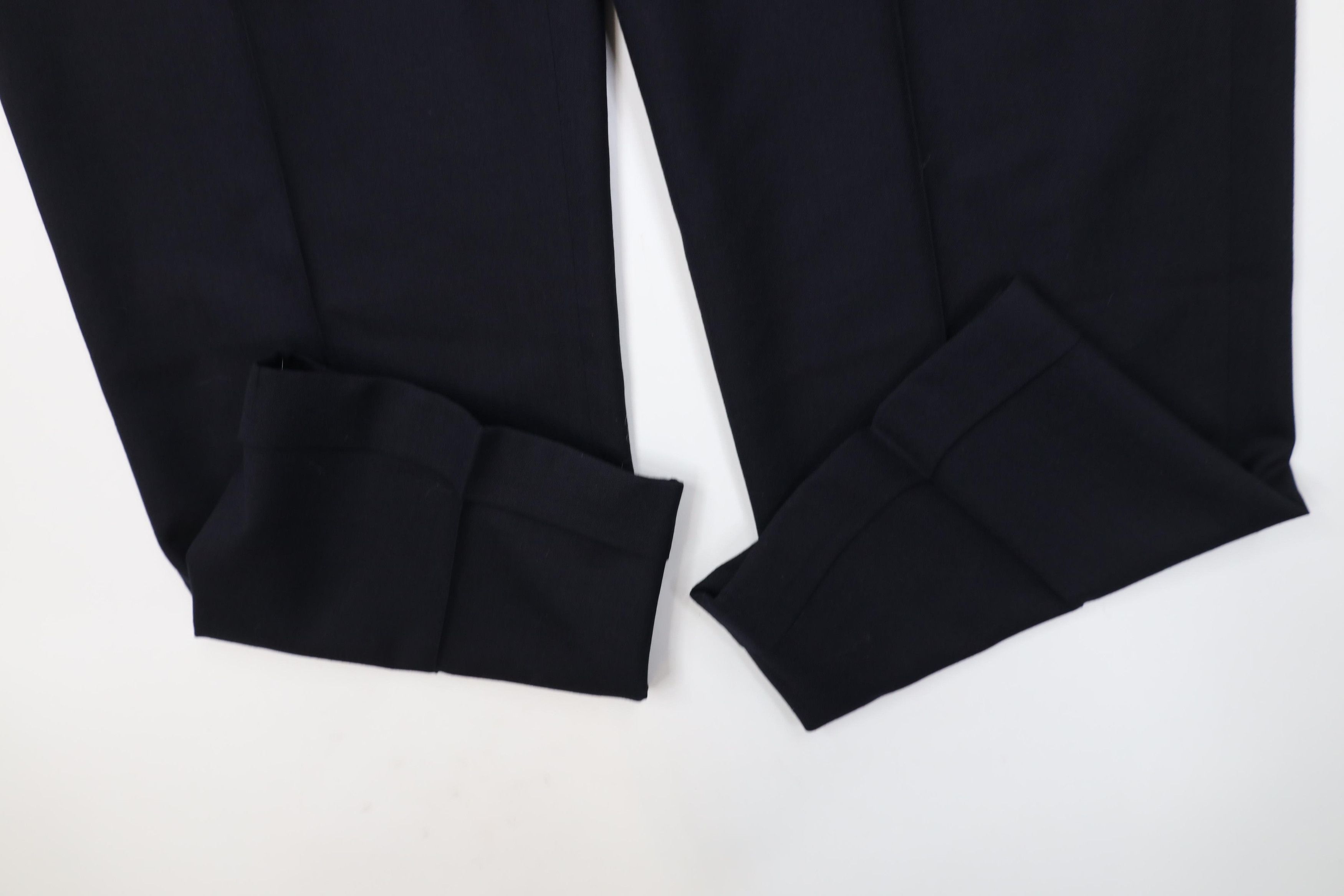 Vintage Vintage 70s Streetwear Knit Wide Leg Chino Pants Navy Blue Size US 36 / EU 52 - 5 Thumbnail