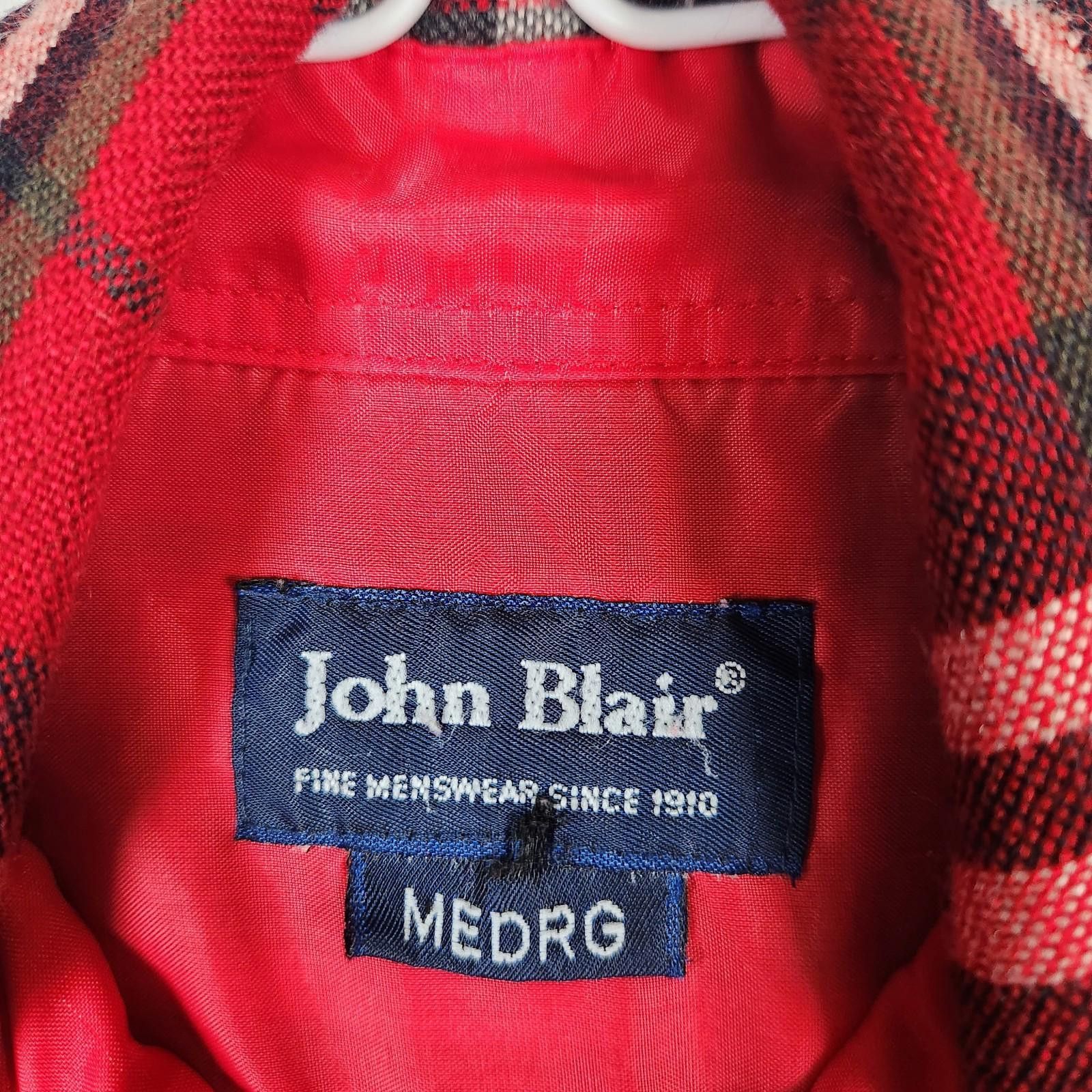 Blair Vintage John Blair Red Plaid Flannel Shirt Size Medium Size US M / EU 48-50 / 2 - 5 Thumbnail