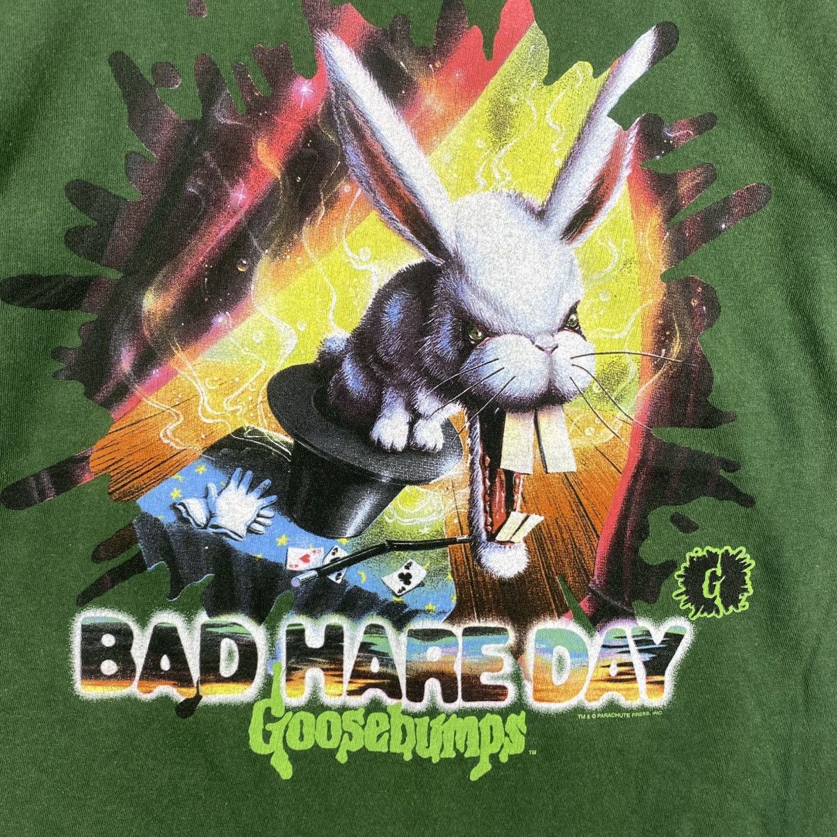 Vintage Vintage 90' GOOSEBUMPS Bad Hare Day Horror Film Tee Shirt Size US S / EU 44-46 / 1 - 2 Thumbnail