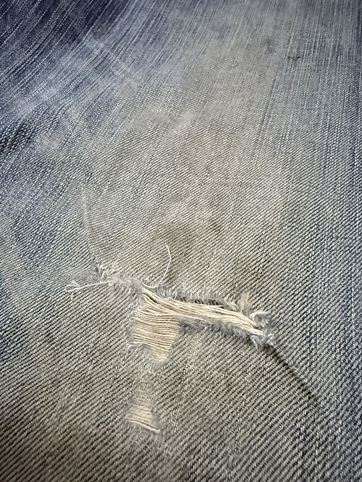 Karakuri Tamashii Japanese Embroidered Handfoot Distressed Y2K Denim Size US 30 / EU 46 - 7 Thumbnail