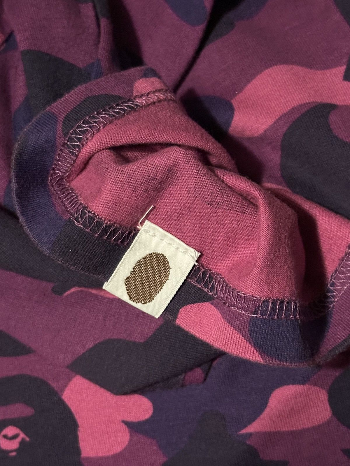 Bape Bape blue and purple camo shark face t shirt Size US XL / EU 56 / 4 - 5 Thumbnail