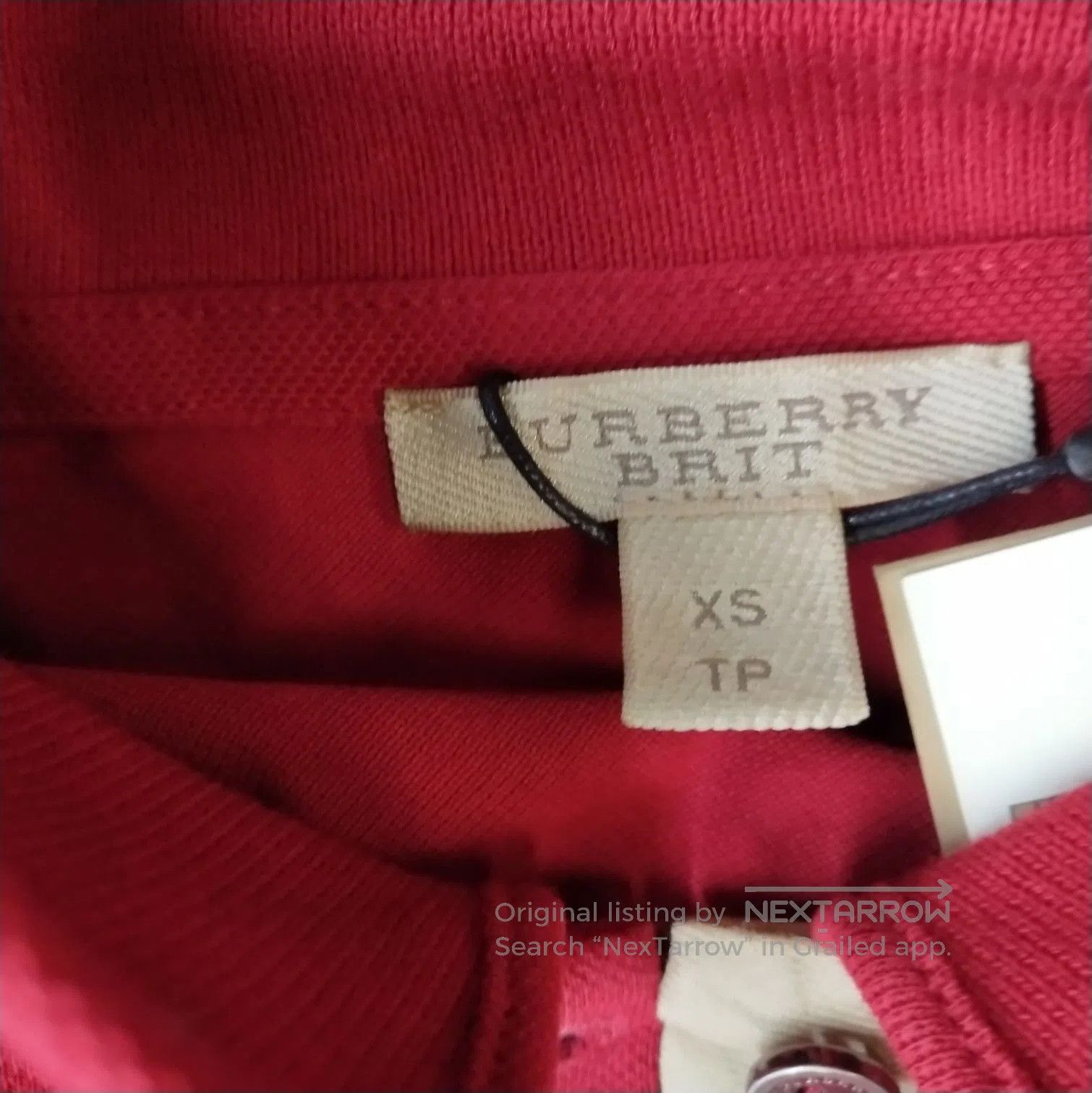 Burberry Burberry Brit Red Embroidered Polo T. Size US XS / EU 42 / 0 - 8 Thumbnail