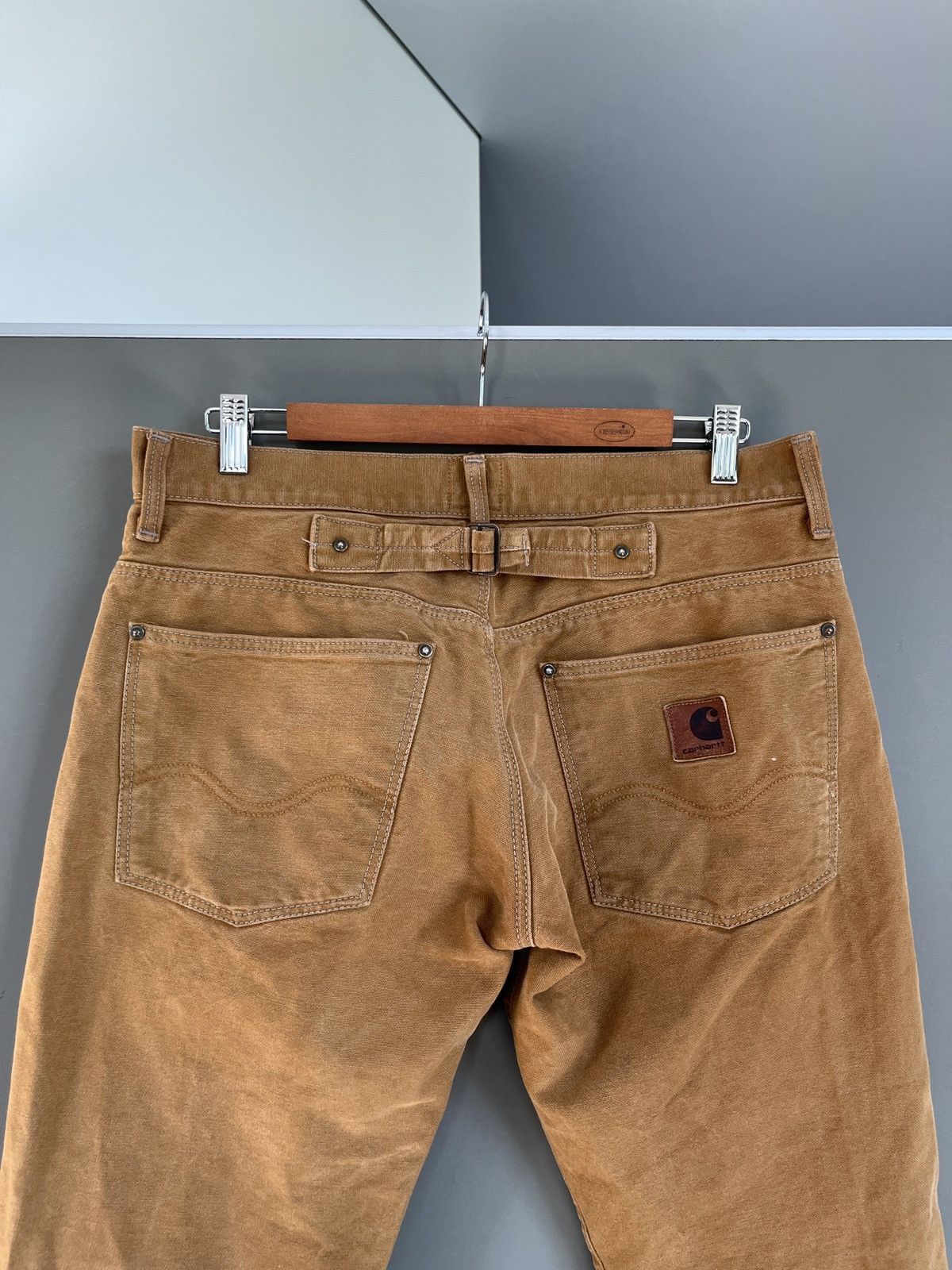 Carhartt Carhartt Roper Heavy Duck Canvas Back Cinch Pants Size US 31 - 3 Thumbnail