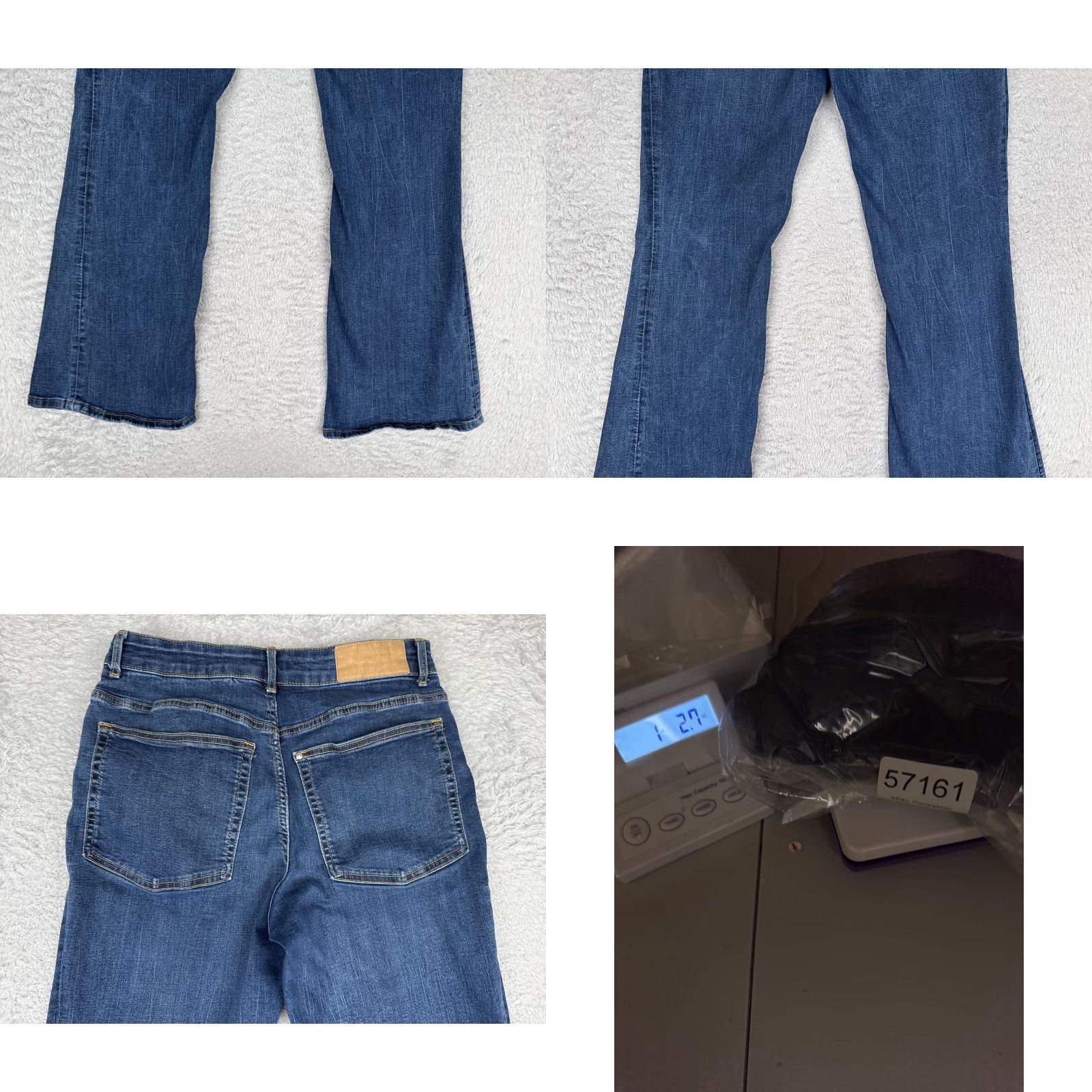 H&M H&M Bootcut Jeans Womens 8 Blue Med Wash Mid Rise Stretch 5 Pocket 28x30 Size 30" / US 8 / IT 44 - 10 Thumbnail