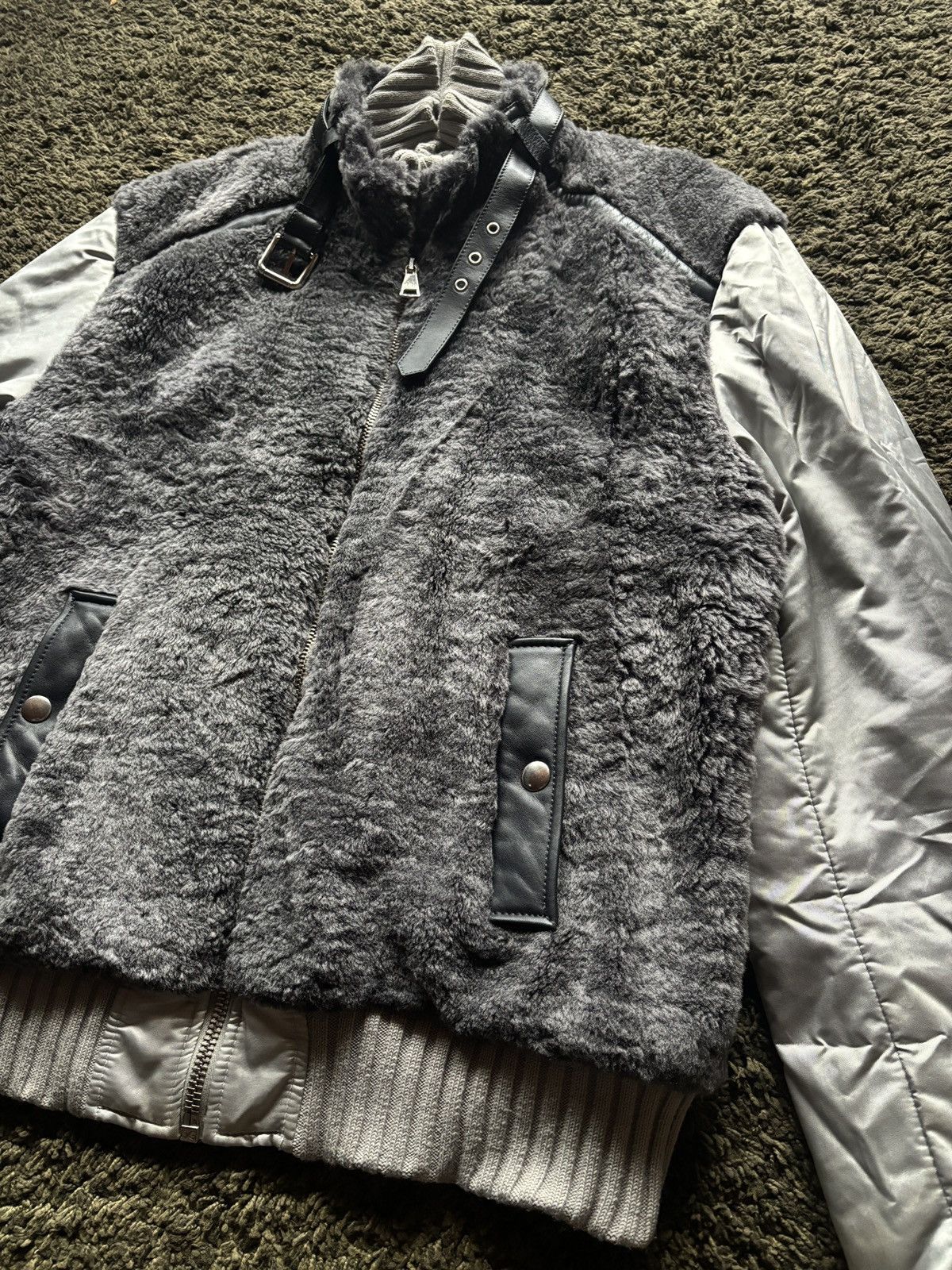 Dolce & Gabbana AW07 Dolce & Gabbana Runway Hybrid Fur Bomber Jacket Size US XL / EU 56 / 4 - 5 Thumbnail