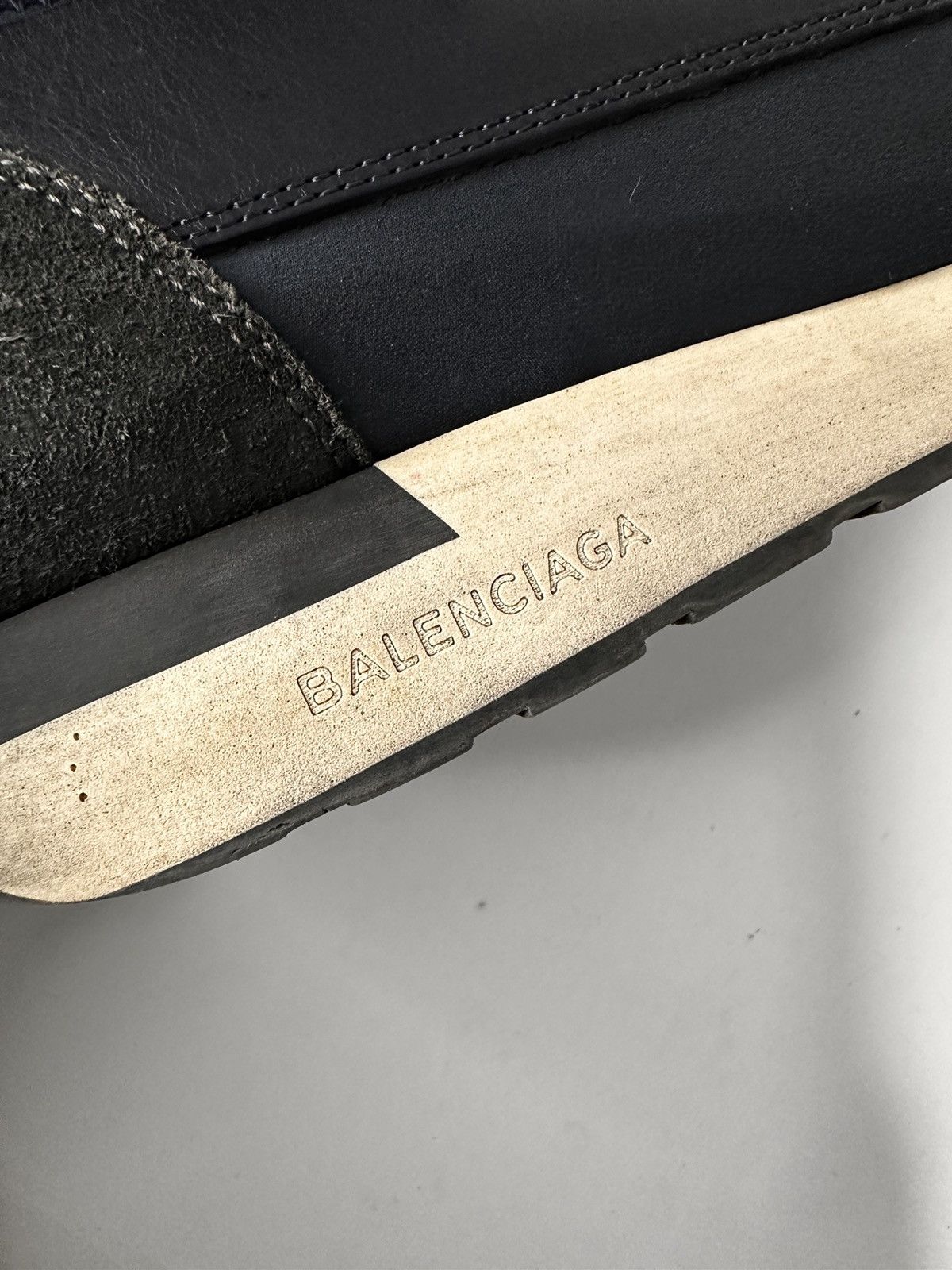 Balenciaga Balenciaga Leather and Mesh Race Runners Mens Sneakers. Size US 11 / EU 44 - 6 Thumbnail