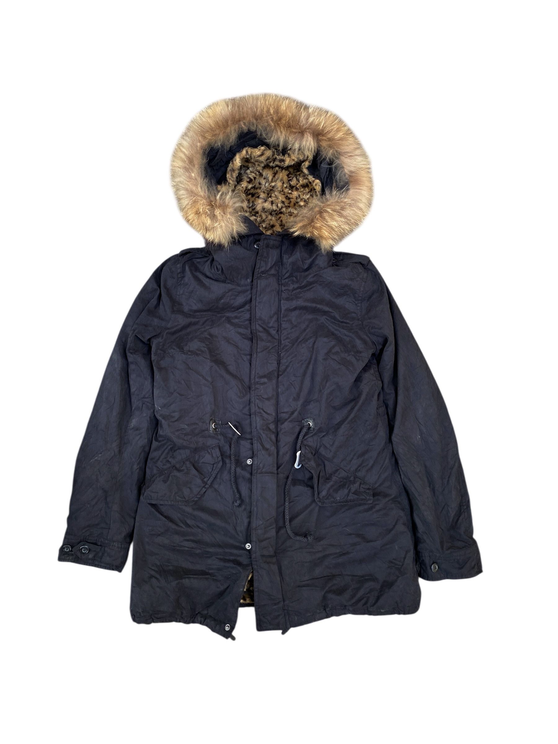 14th Addiction JAPANESE MOUSSY FUR JACKET LEOPARD GOTHIC PUNK Size US M / EU 48-50 / 2 - 2 Thumbnail